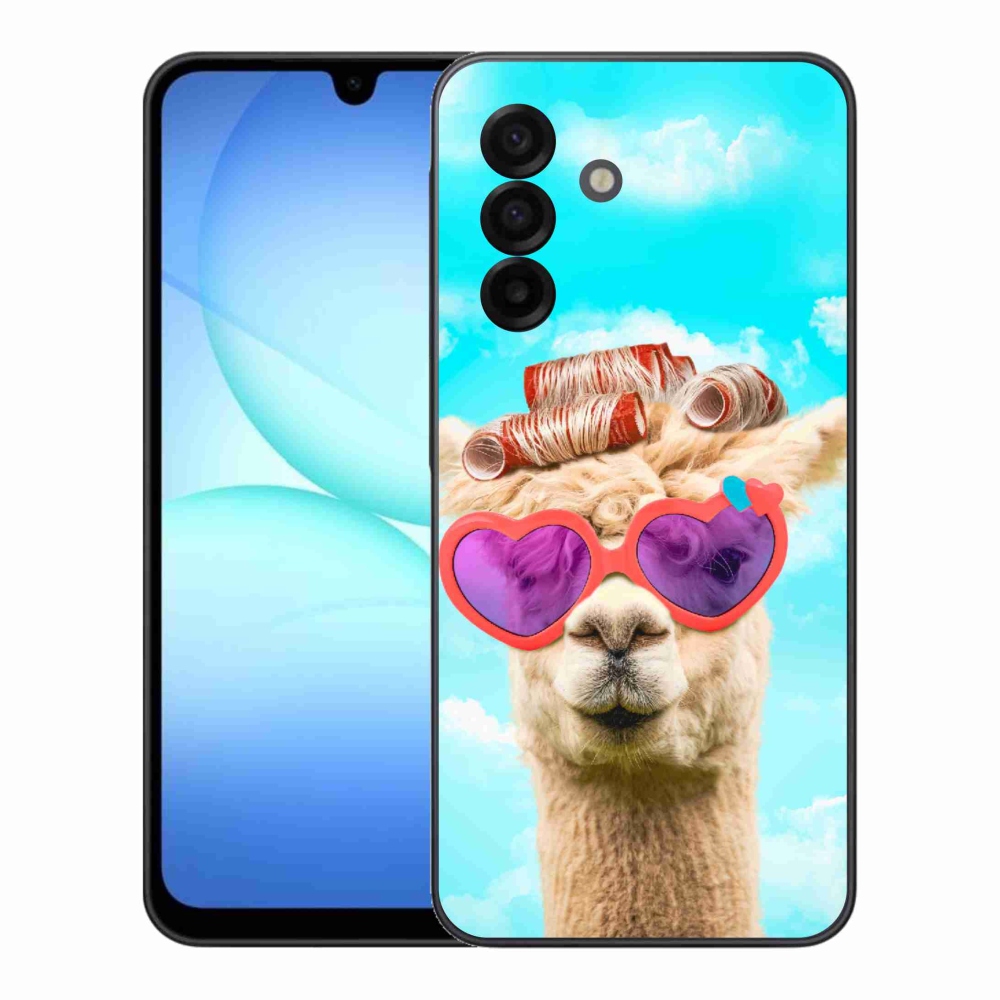 Gélový kryt mmCase na Samsung Galaxy A17 5G - lama s okuliarmi