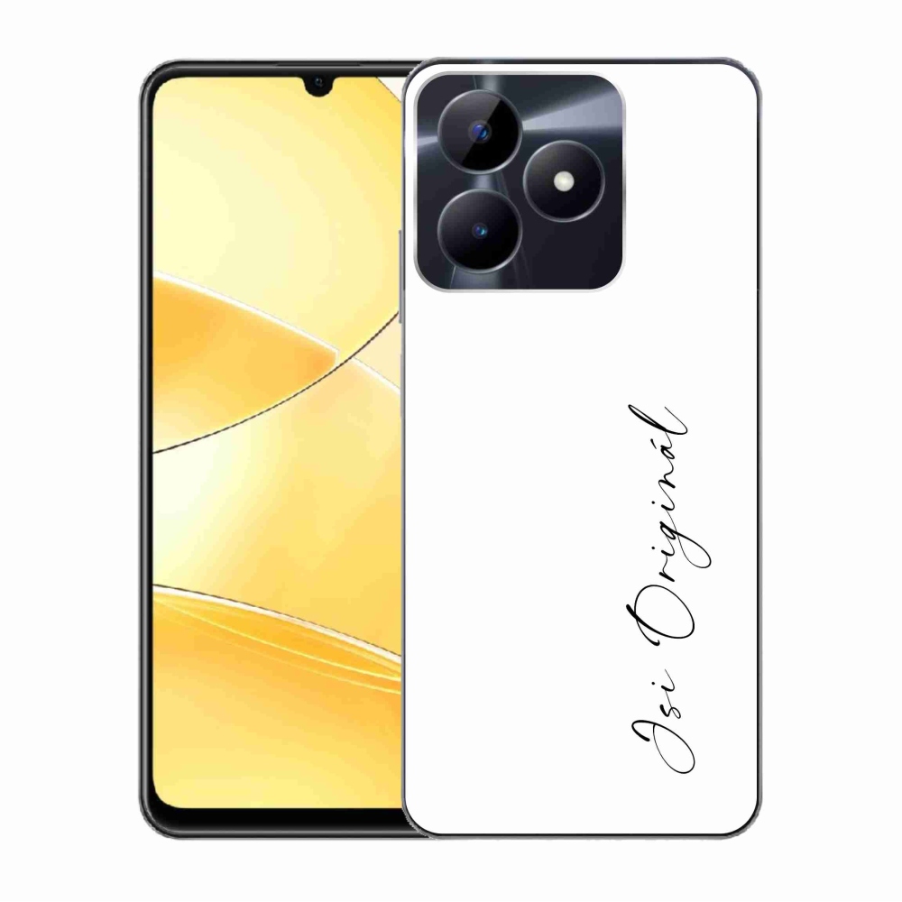 Gélový kryt mmCase na Realme C51/C53 - si originál biele pozadie