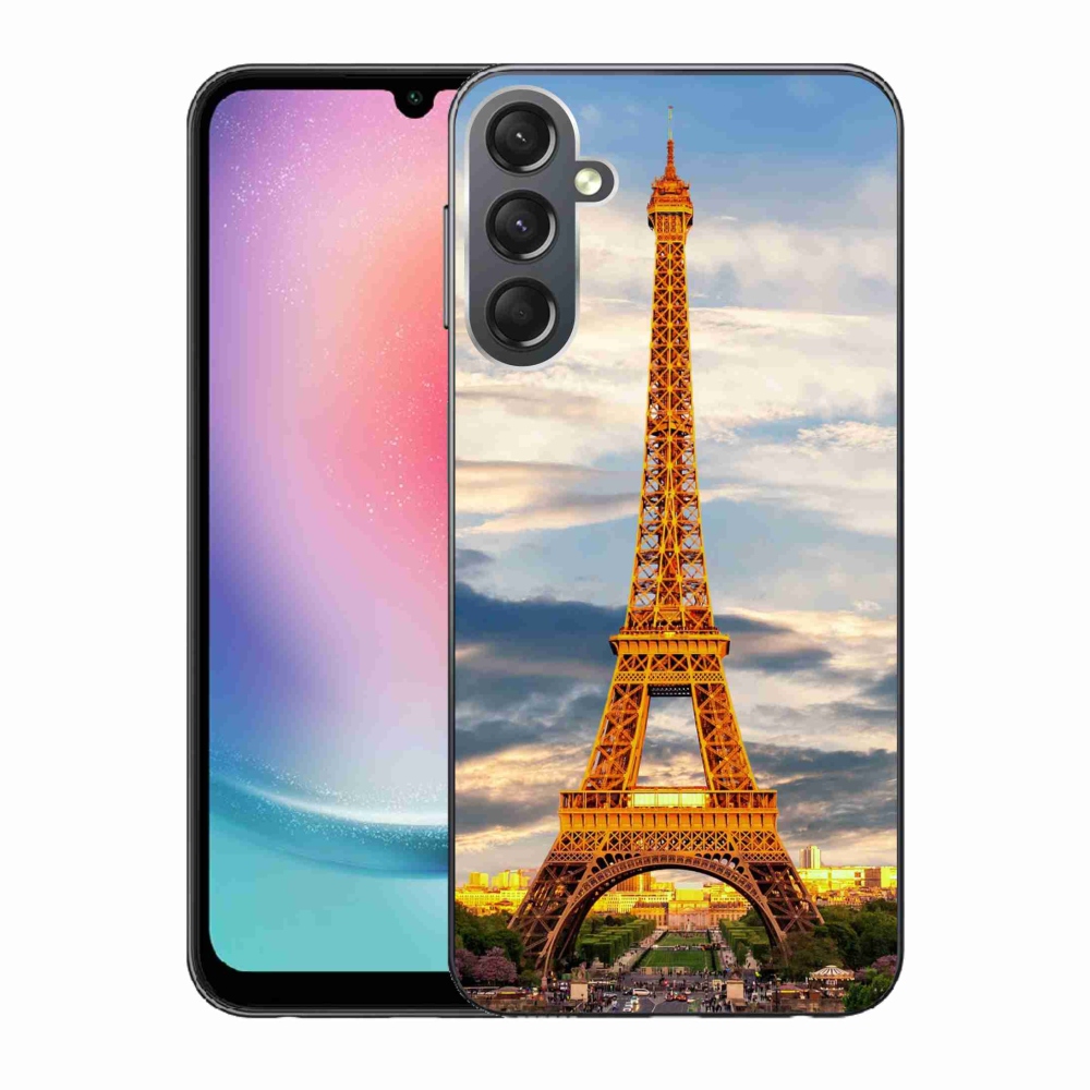 Gélový kryt mmCase na Samsung Galaxy A24 - eiffelova veža 3