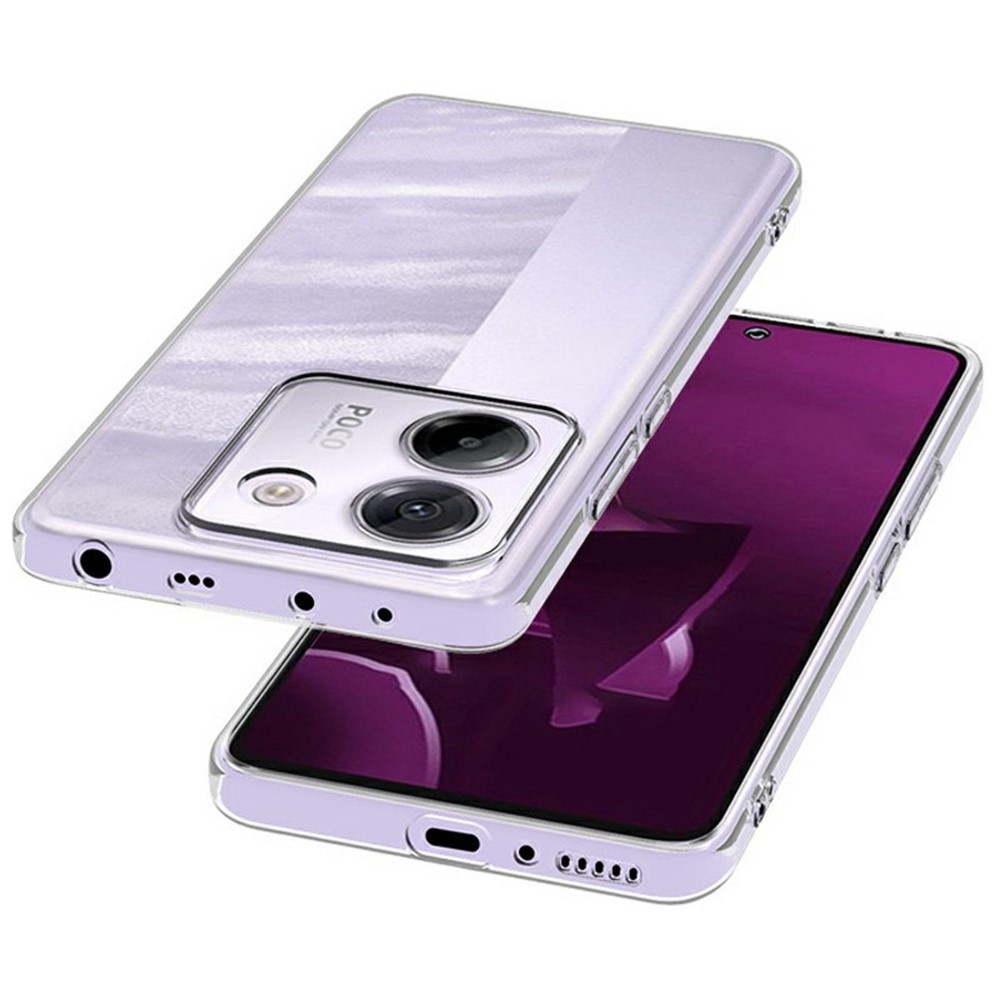 Priehľadný gélový obal na Xiaomi Poco M7 Pro 5G - priehľadný