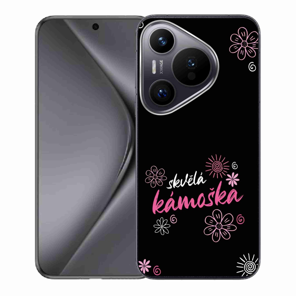 Gélový kryt mmCase na Huawei Pura 70 - skvelá kamoška čierne pozadie