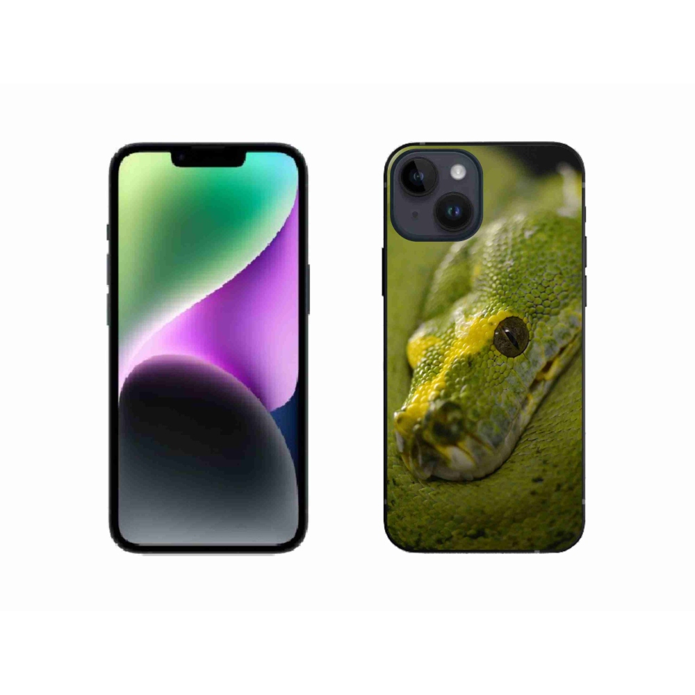 Gélový kryt mmCase na iPhone 14 - had 2