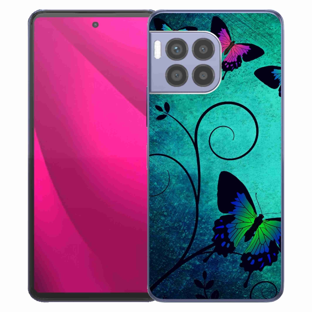 Gélový kryt mmCase na T-Mobile T Phone 2 Pro - farební motýle