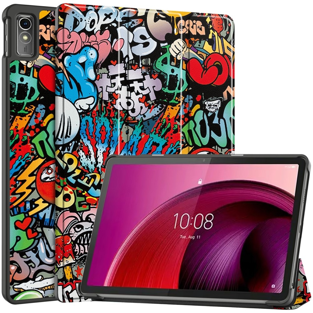 Print chytré zatváracie púzdro na Lenovo Tab M10 5G - graffiti