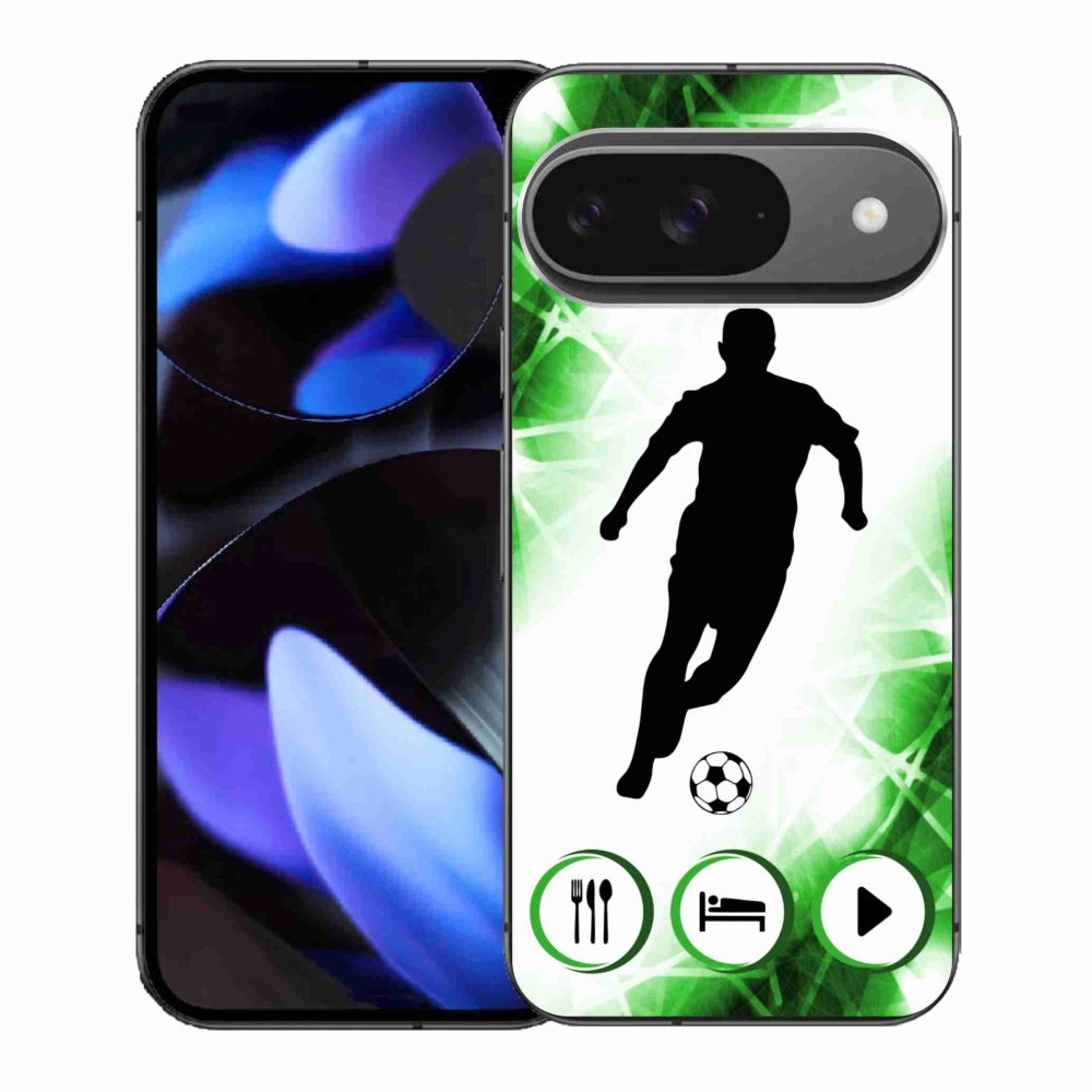 Gélový kryt mmCase na Google Pixel 9/9 Pro - futbalista