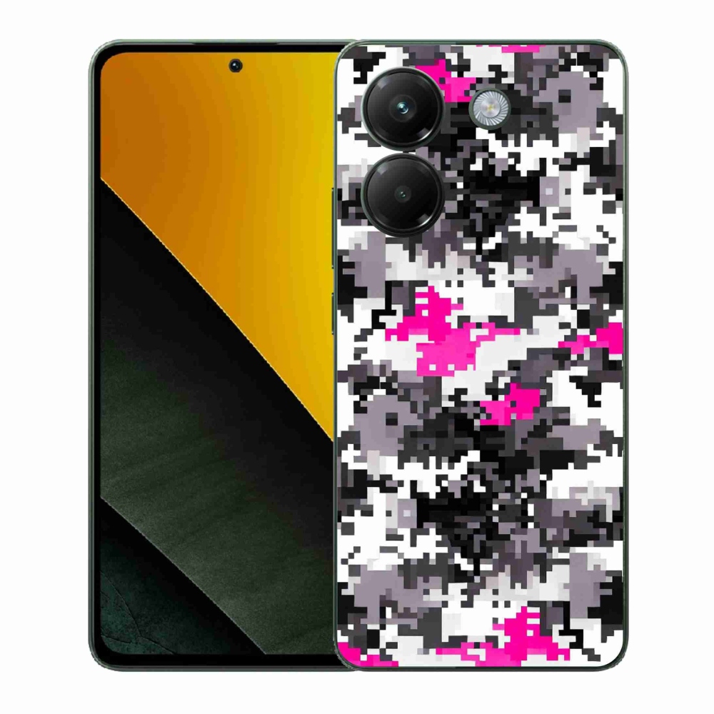 Gélový kryt mmCase na Xiaomi Poco M7 Pro 5G - maskáčový vzor 4
