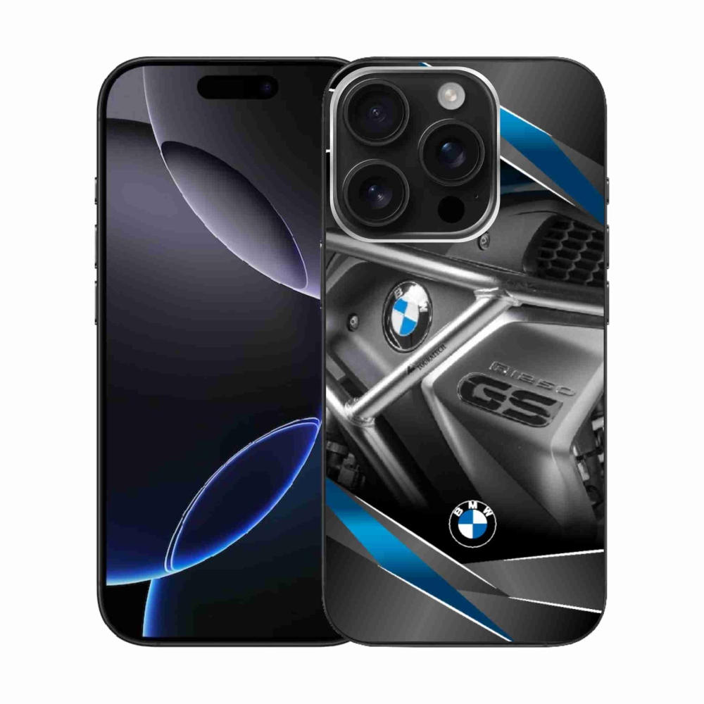 Gélový kryt mmCase na iPhone 16 Pro - motorka bmw