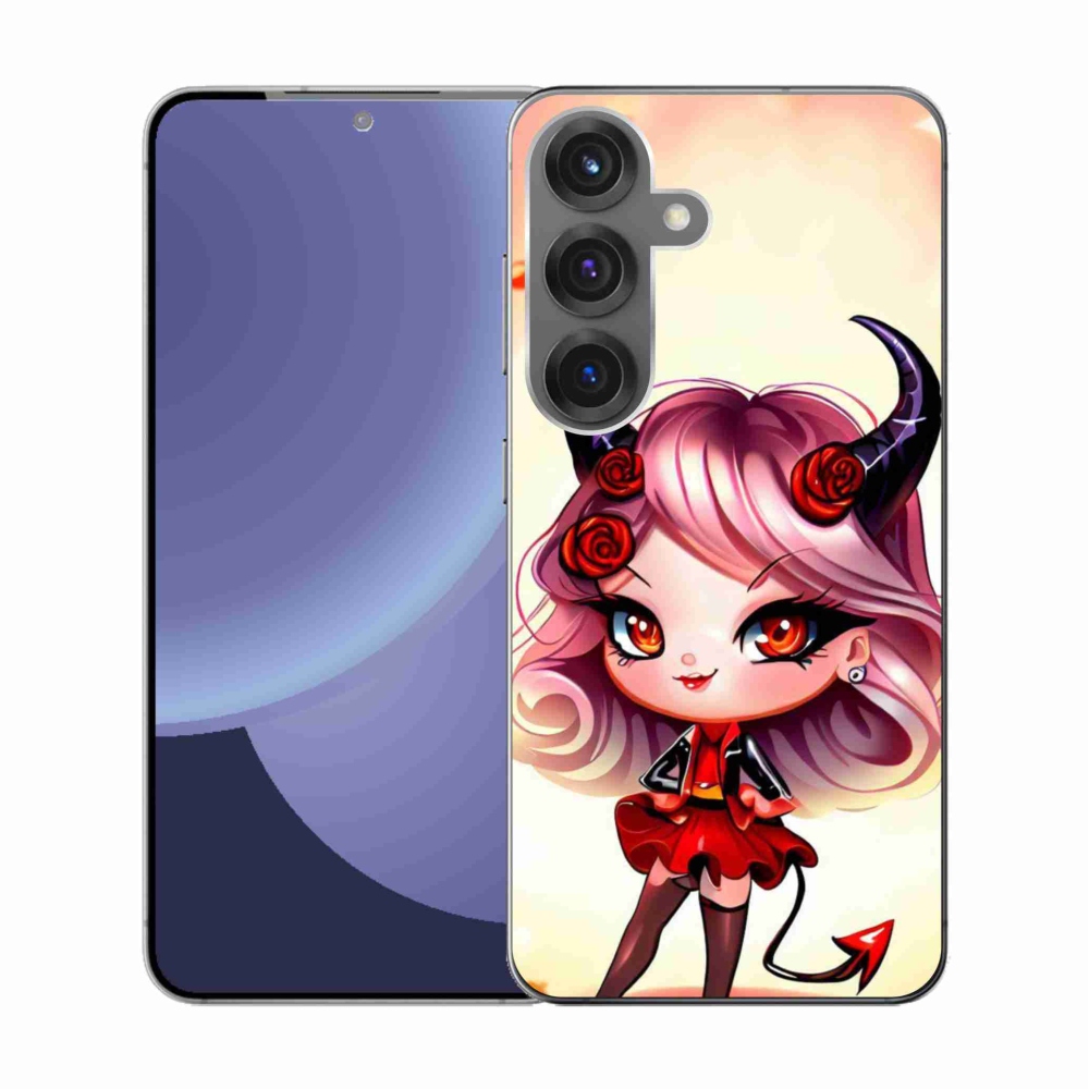 Gélový kryt mmCase na Samsung Galaxy S25 - kreslená čertica