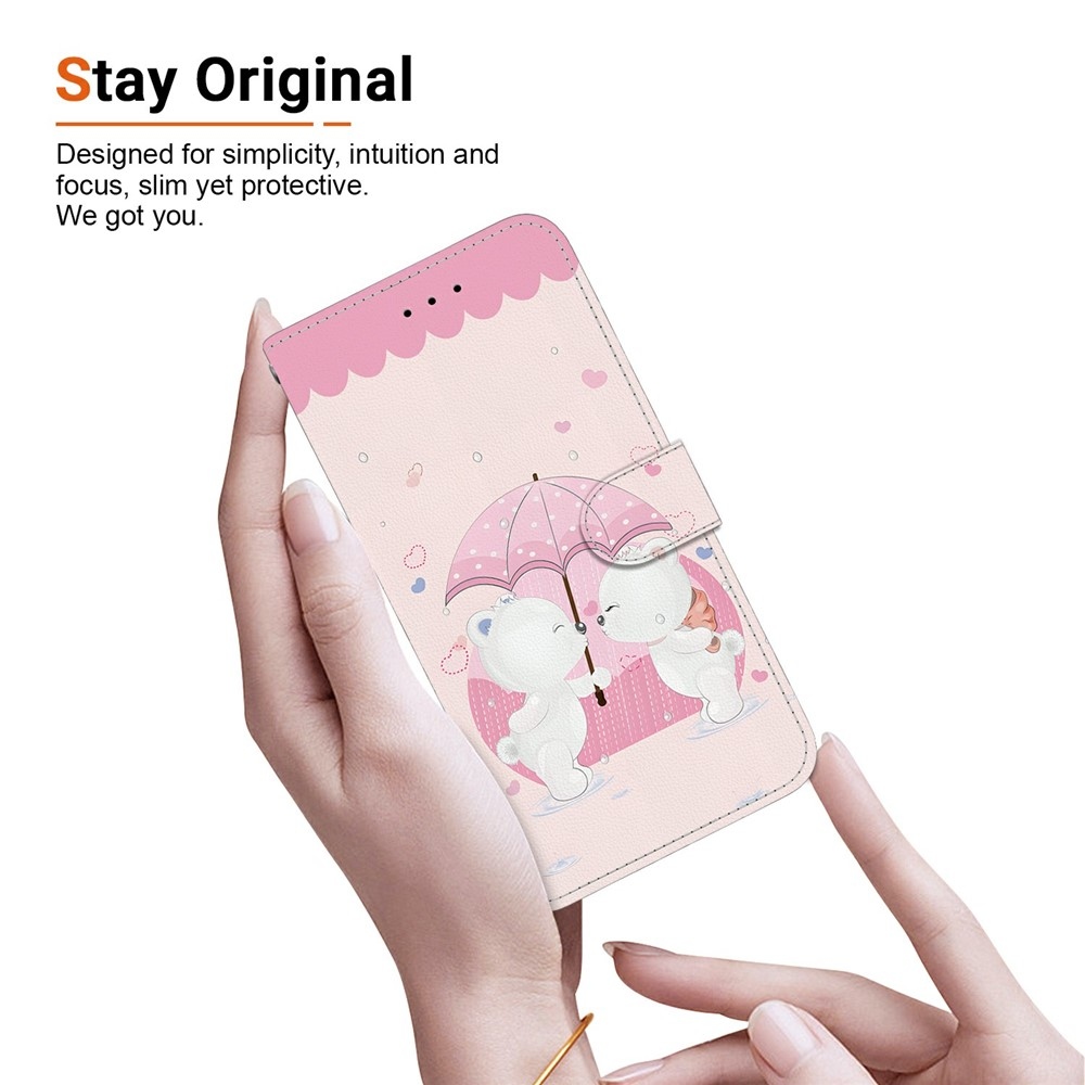 Versatile knižkové púzdro na Xiaomi Redmi 15 4G (171mm) - medvedíci