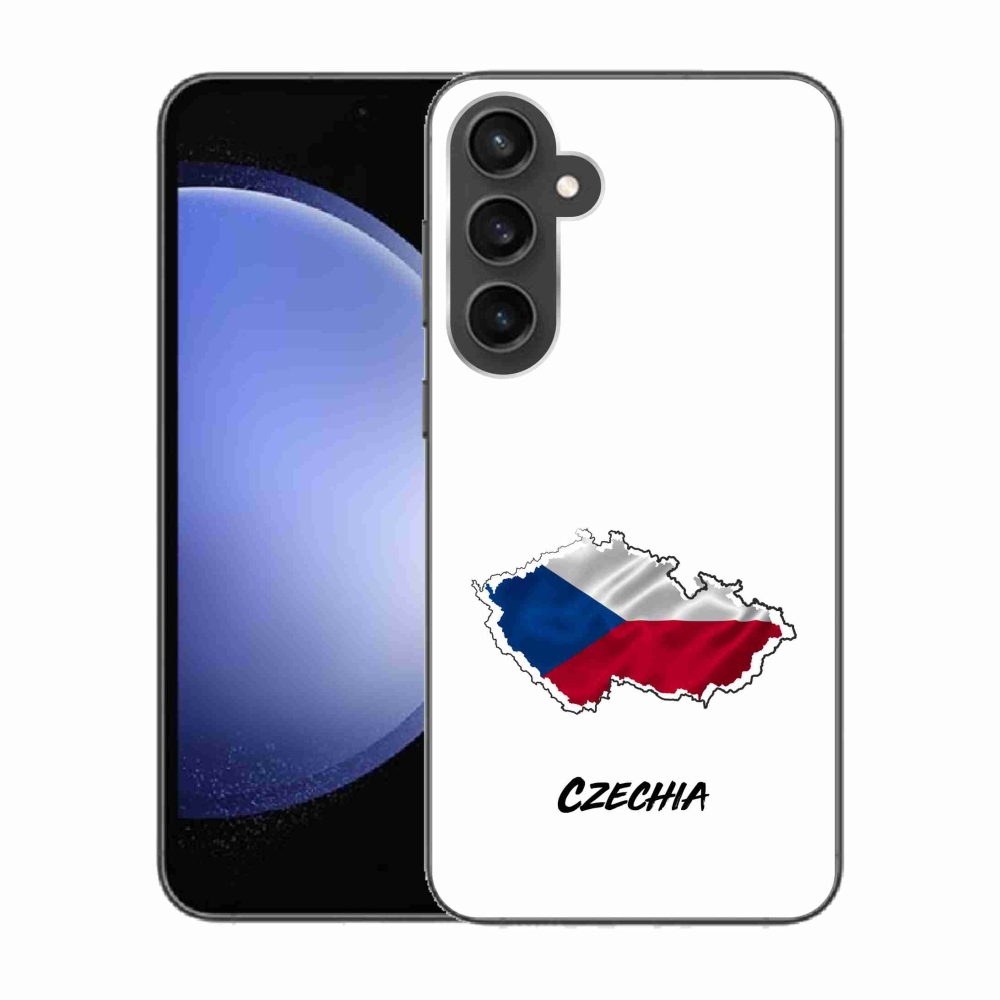 Gélový kryt mmCase na Samsung Galaxy S23 FE - Czechia biele pozadie