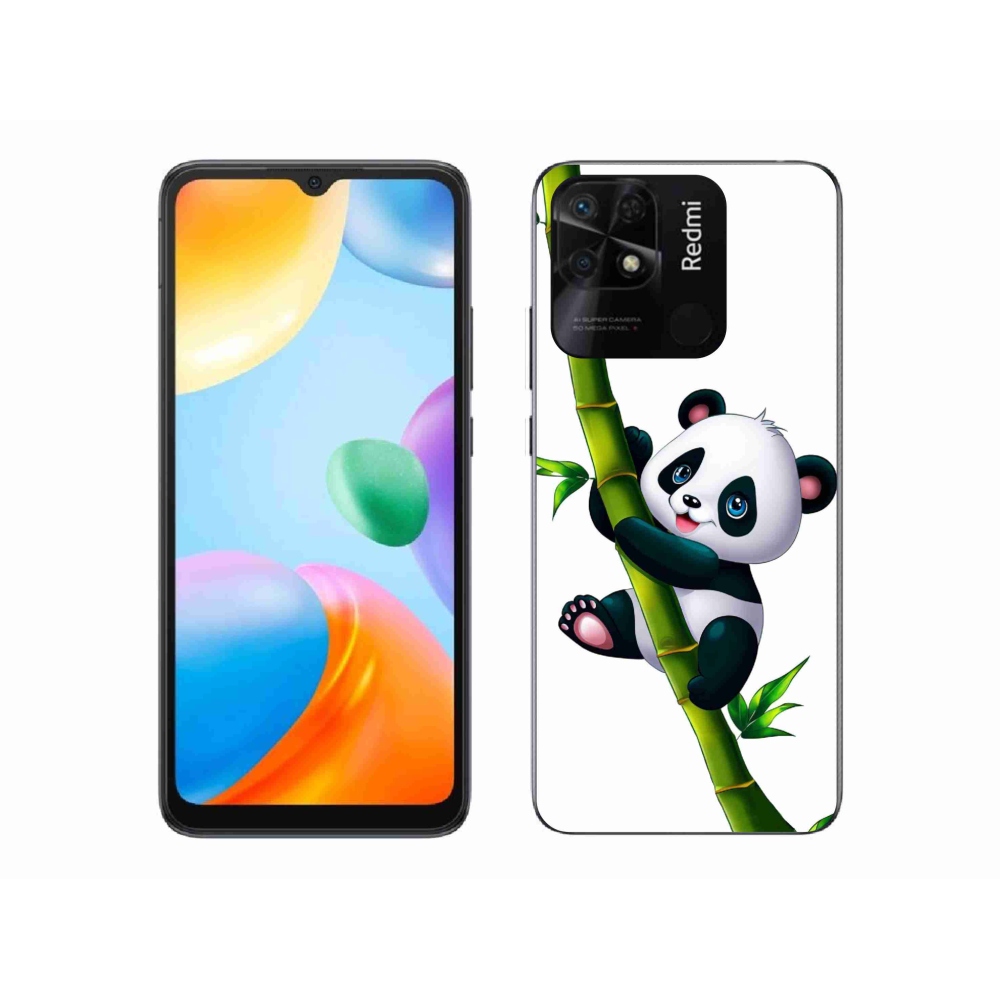 Gélový kryt mmCase na Xiaomi Redmi 10C - panda na bambuse