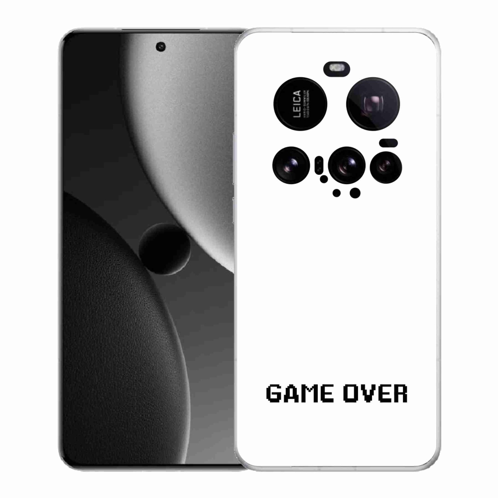Gélový kryt mmCase na Xiaomi 15 Ultra - game over biele pozadie