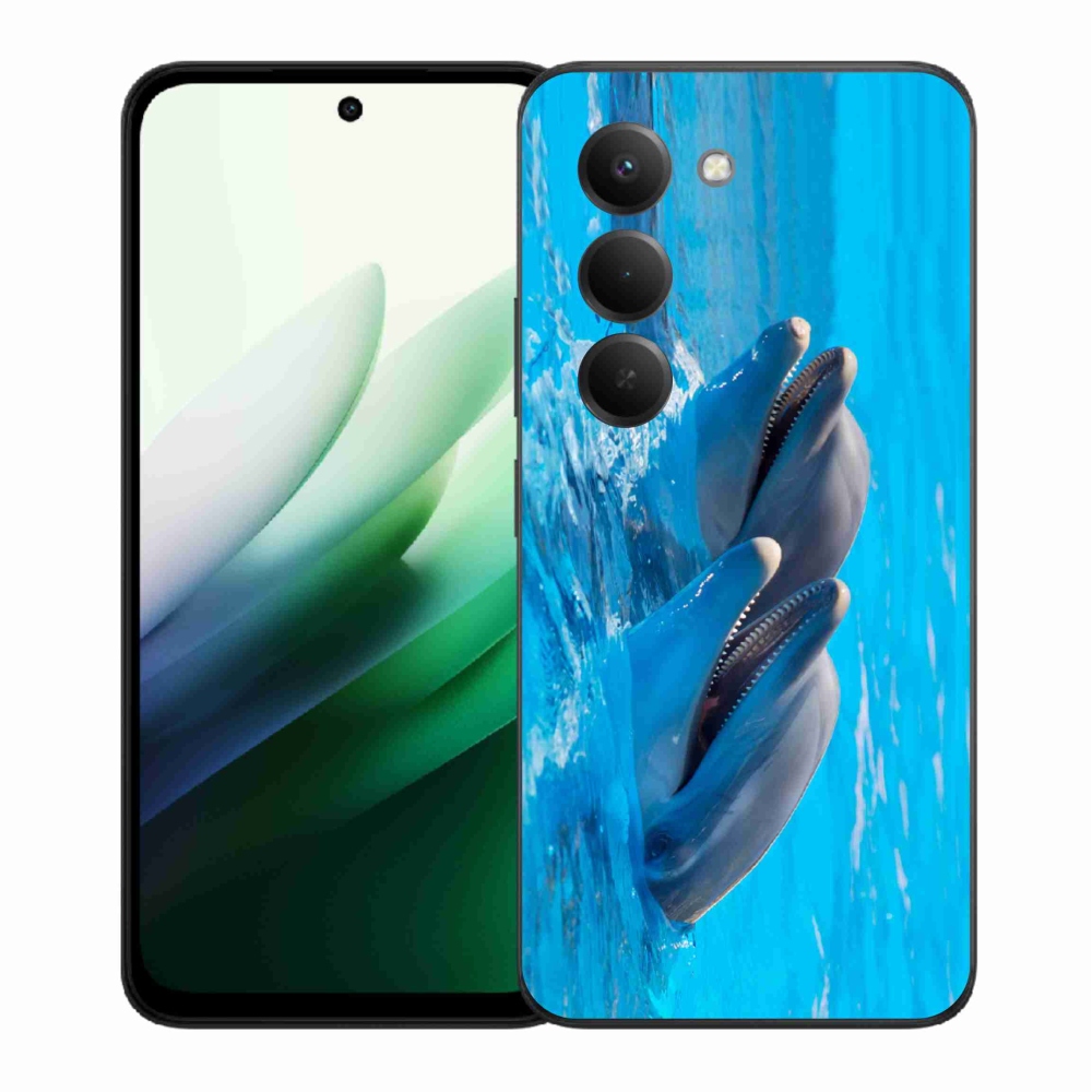 Gélový kryt mmCase na Xiaomi Redmi 15 5G (169mm) - delfíny