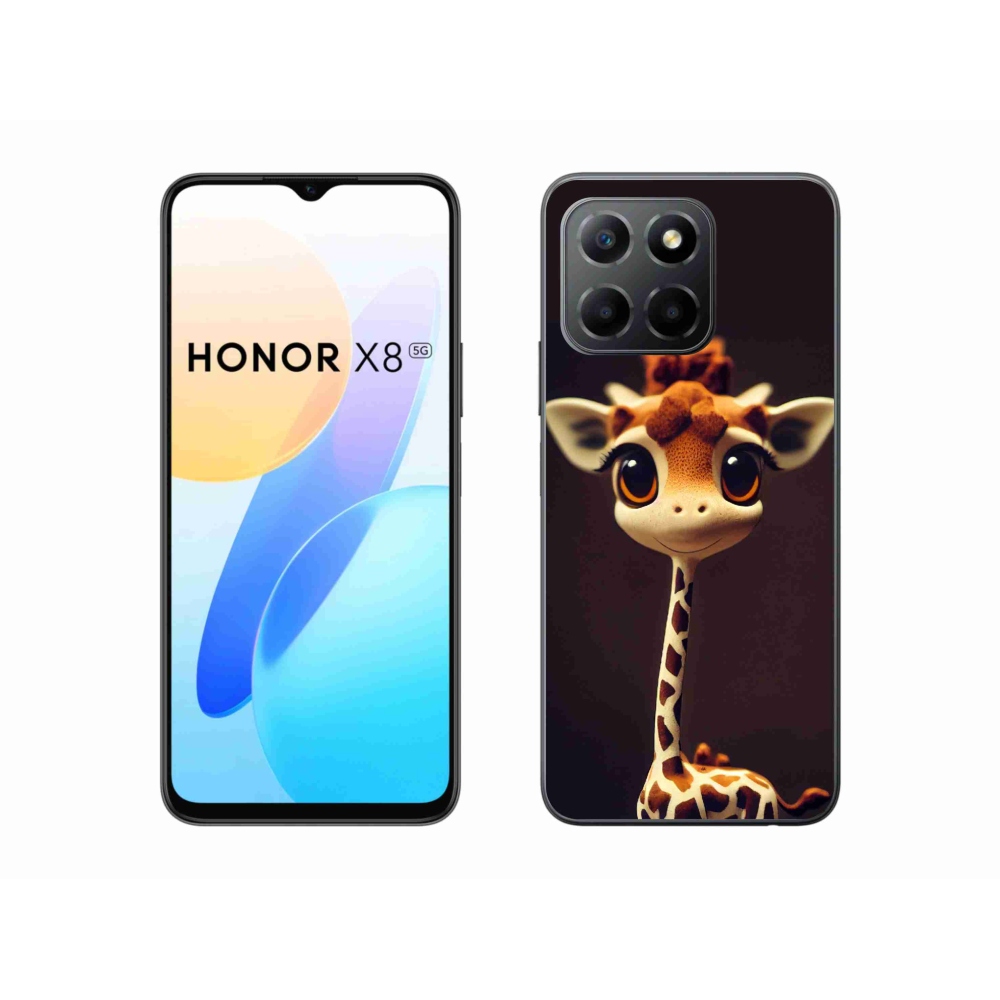 Gélový kryt mmCase na Honor X8 5G - malá žirafa