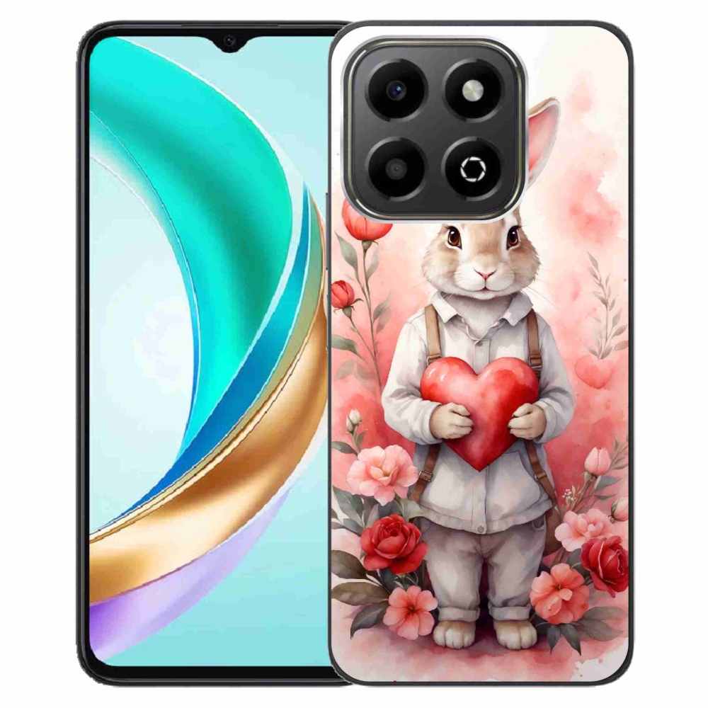 Gélový kryt mmCase na Honor X6b - zajac so srdiečkom