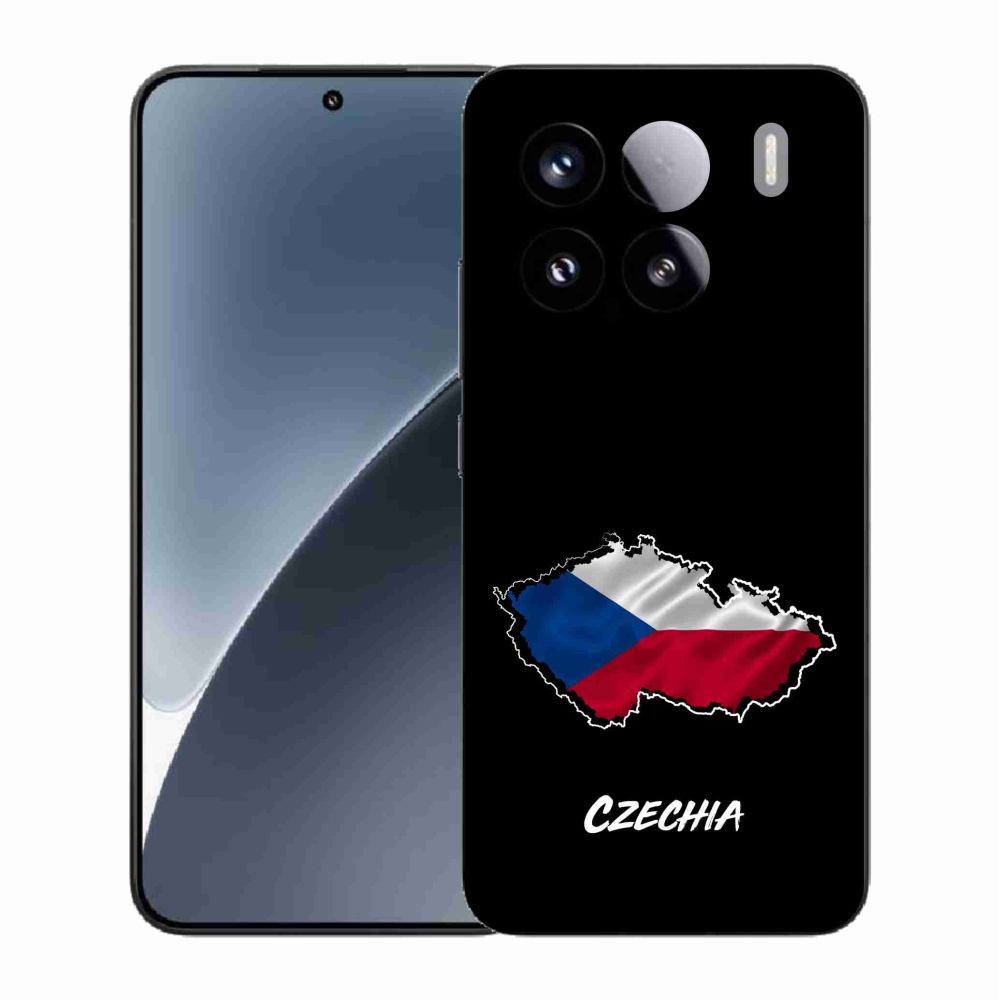 Gélový kryt mmCase na Xiaomi 15 - Czechia čierne pozadie