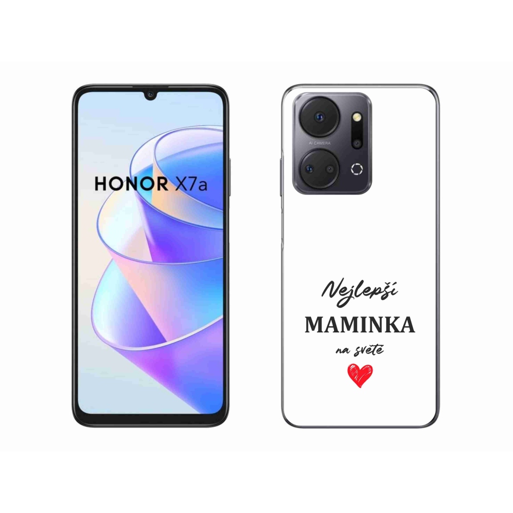 Gélový kryt mmCase na Honor X7a - najlepšia mamička 1 biele pozadie