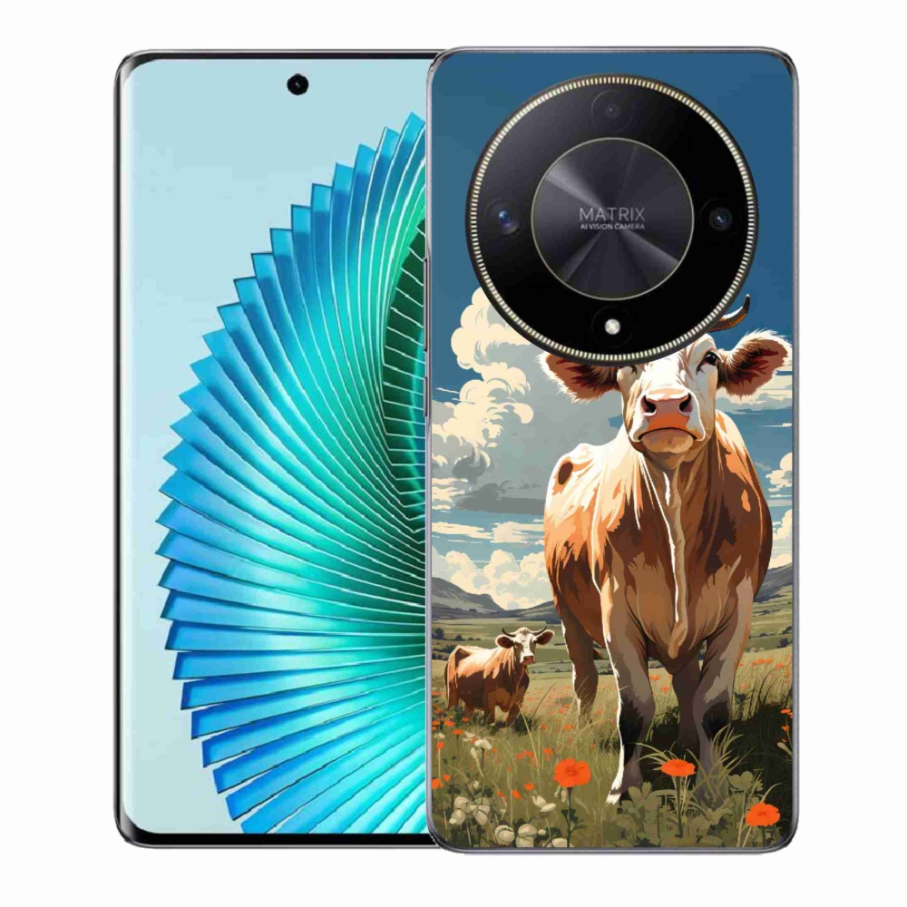 Gélový kryt mmCase na Honor Magic 6 Lite 5G - kravy na lúke