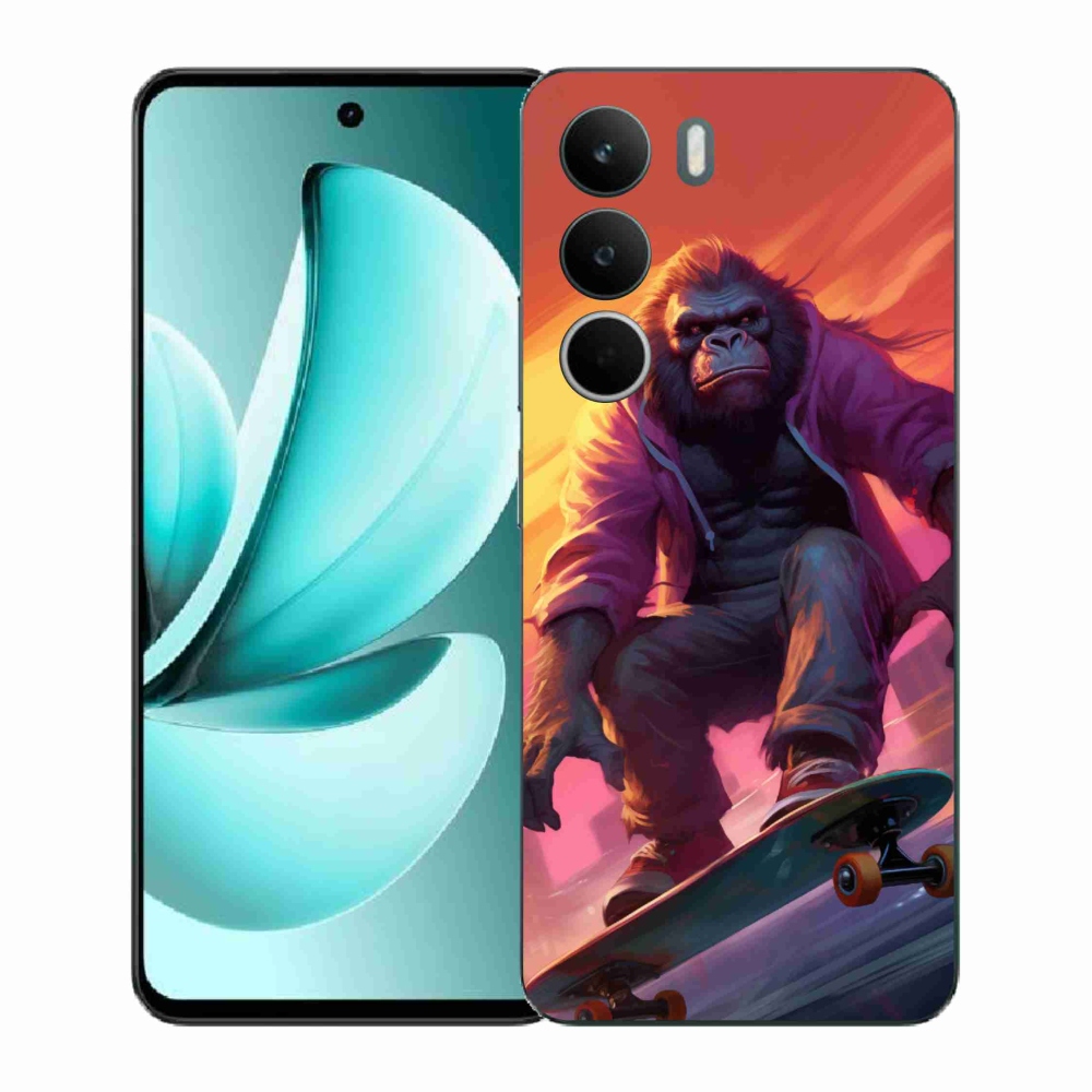 Gélový kryt mmCase na Realme C71 - gorila na skateboarde