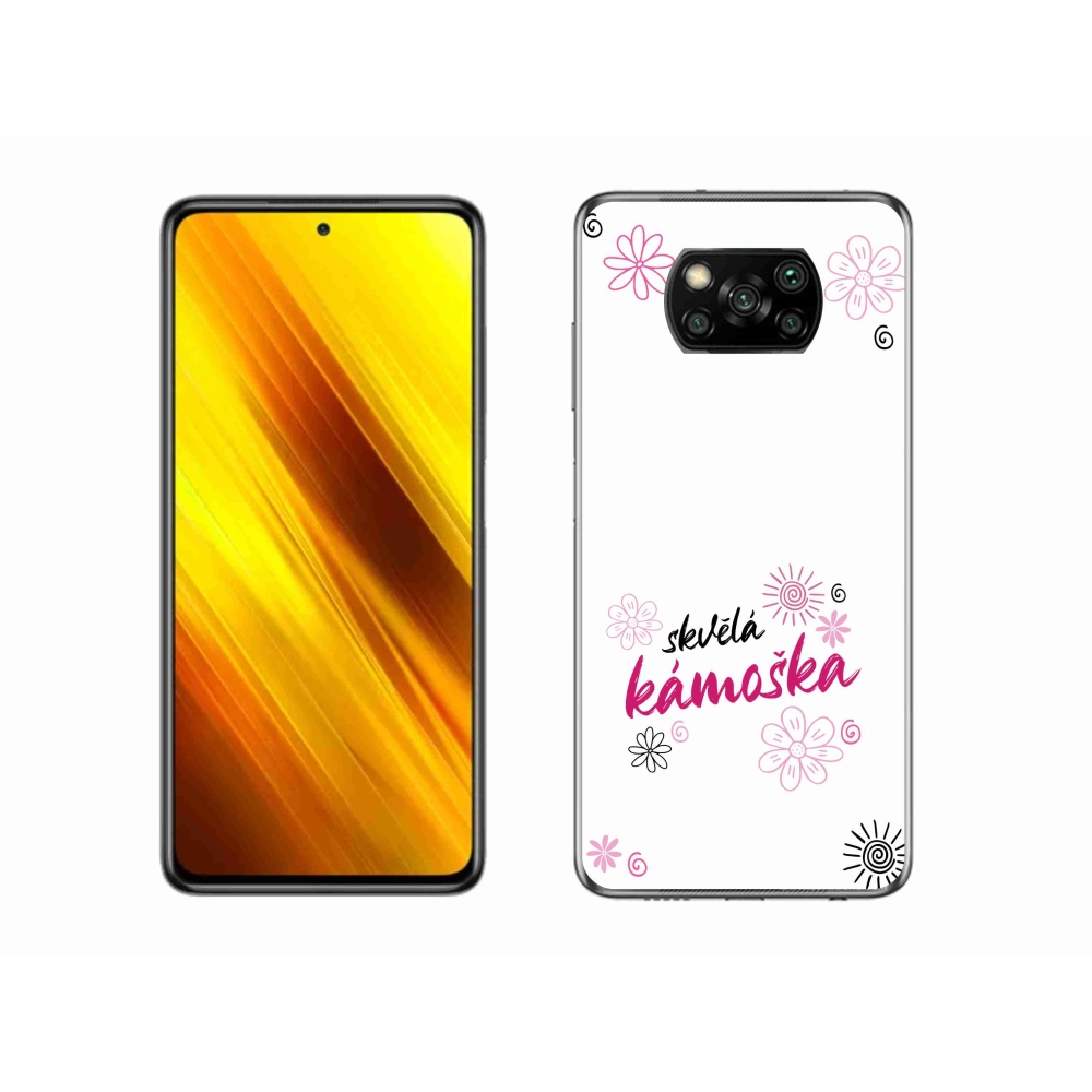 Gélový kryt mmCase na Xiaomi Poco X3 Pro - skvelá kamoška biele pozadie