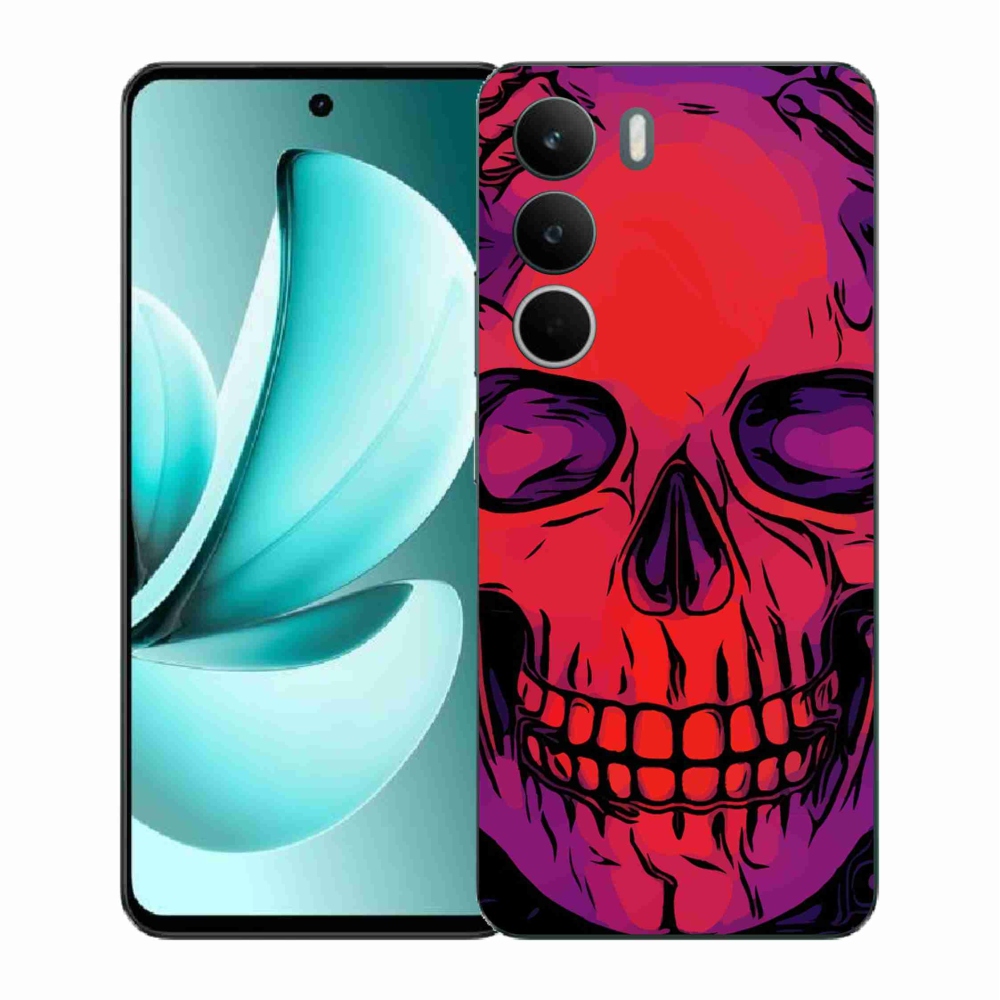 Gélový kryt mmCase na Realme C71 - lebka