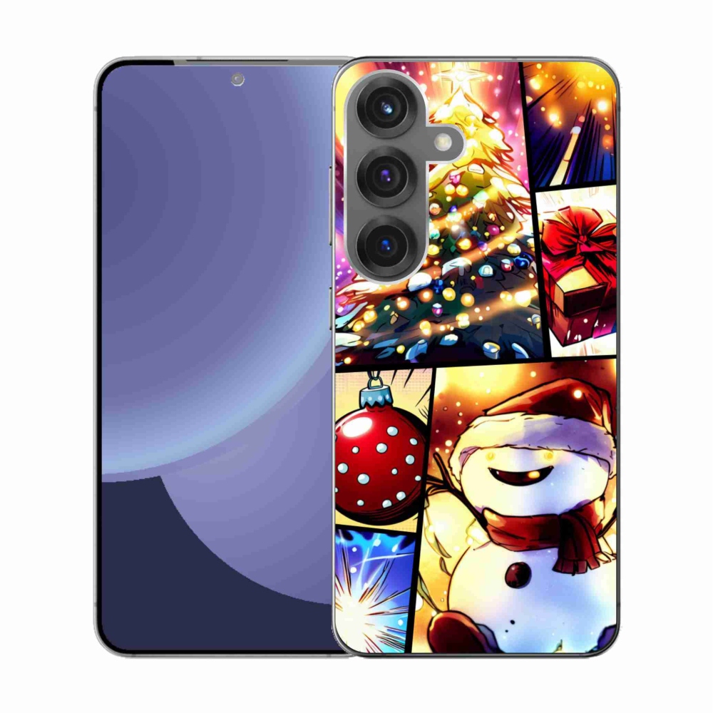 Gélový kryt mmCase na Samsung Galaxy S25 - vianočné motívy 1