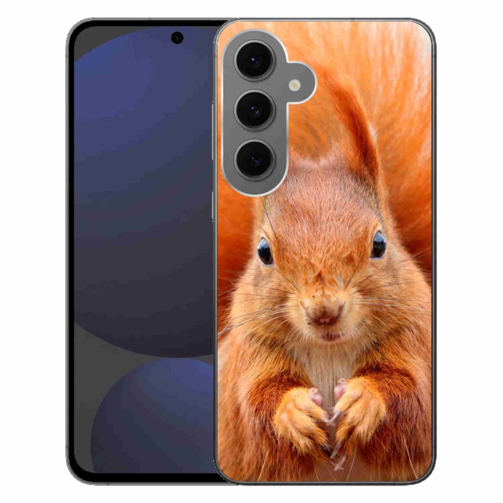 Gélový kryt mmCase na Samsung Galaxy S24 FE - veverička