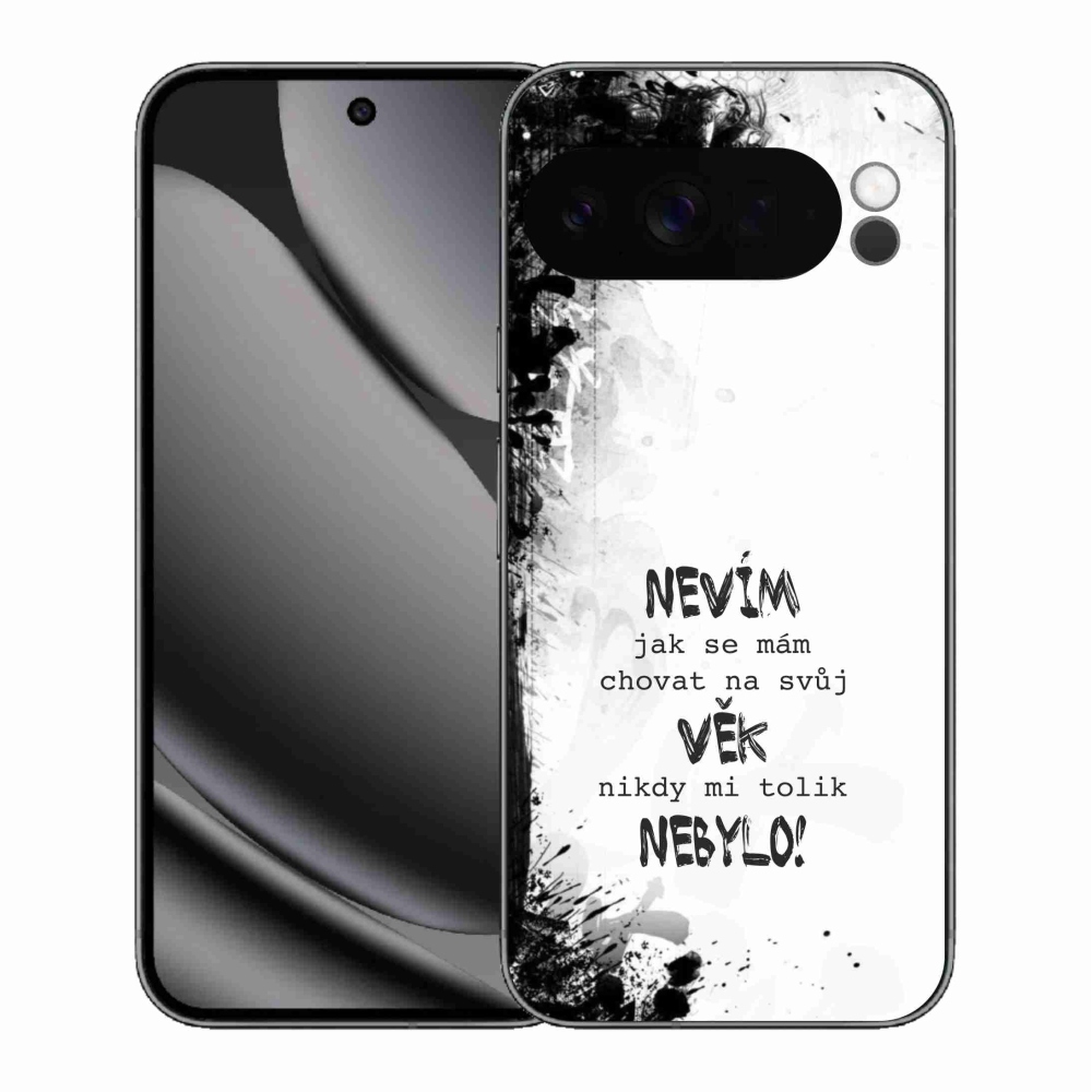 Gélový kryt mmCase na Google Pixel 10 Pro XL - vtipný text 14 biele pozadie