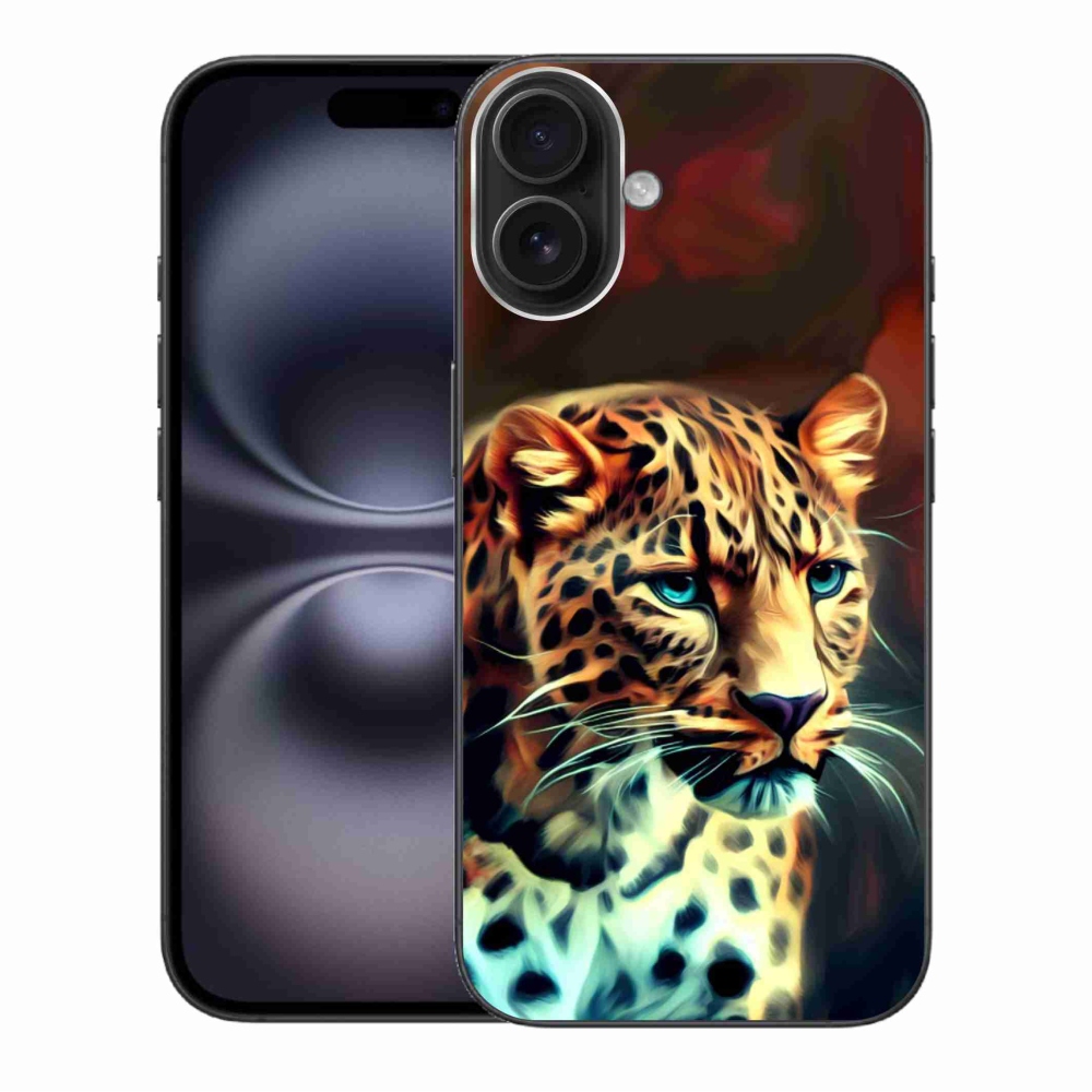 Gélový kryt mmCase na iPhone 16 Plus - leopard