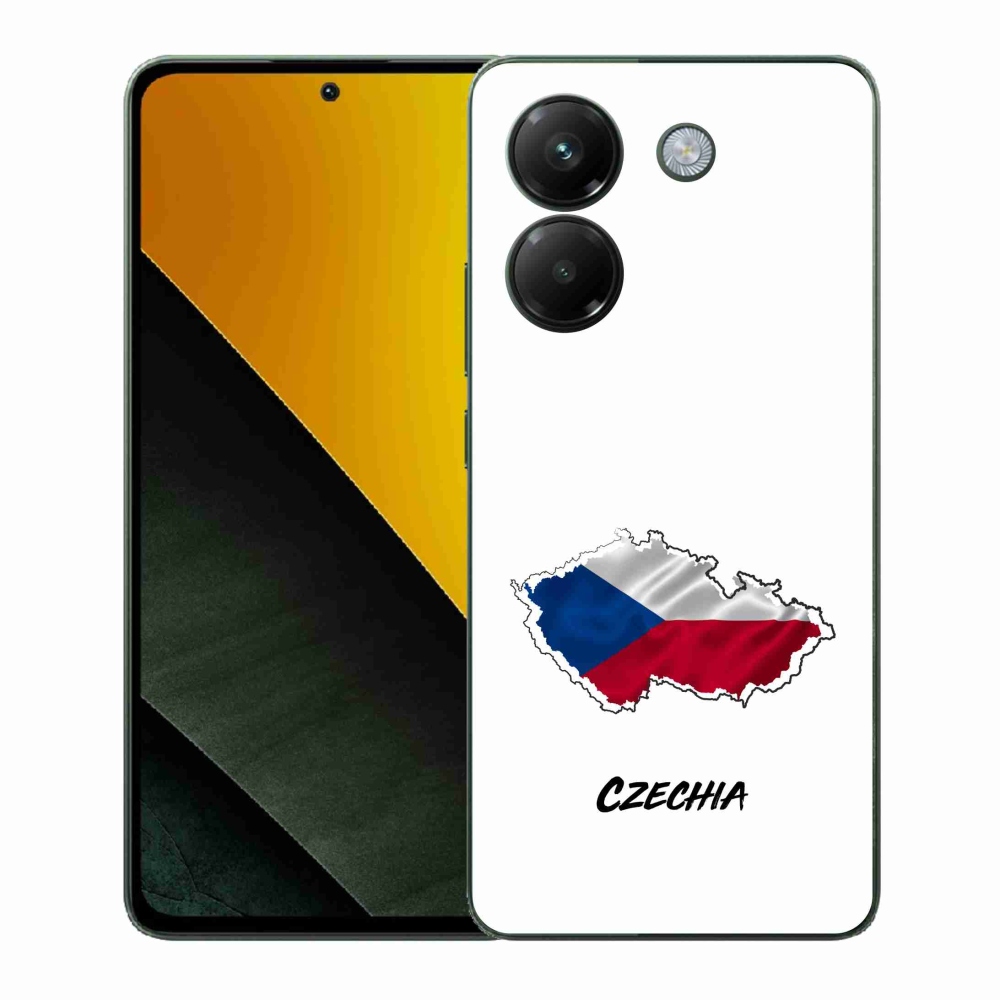 Gélový kryt mmCase na Xiaomi Poco M7 Pro 5G - Czechia biele pozadie