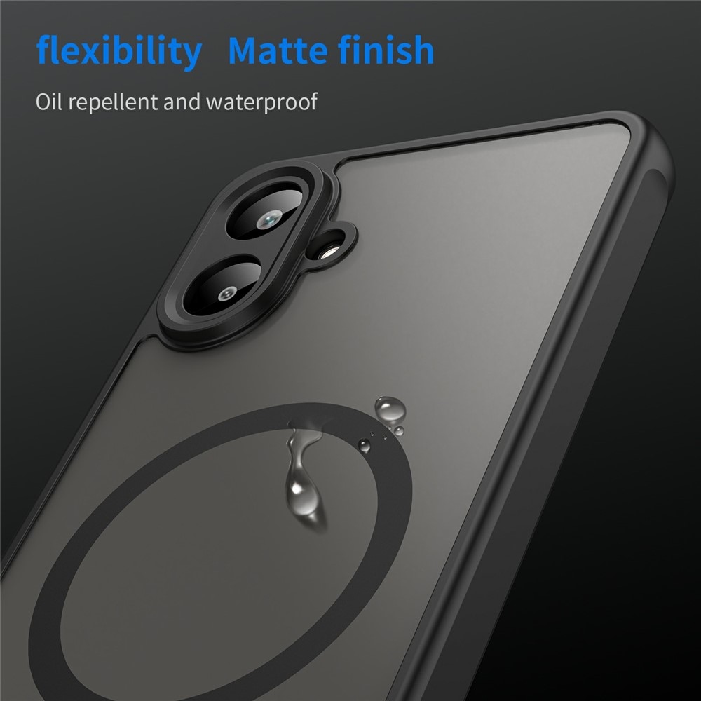 Case matný gélový obal s MagSafe na Samsung Galaxy A07 4G - čierny