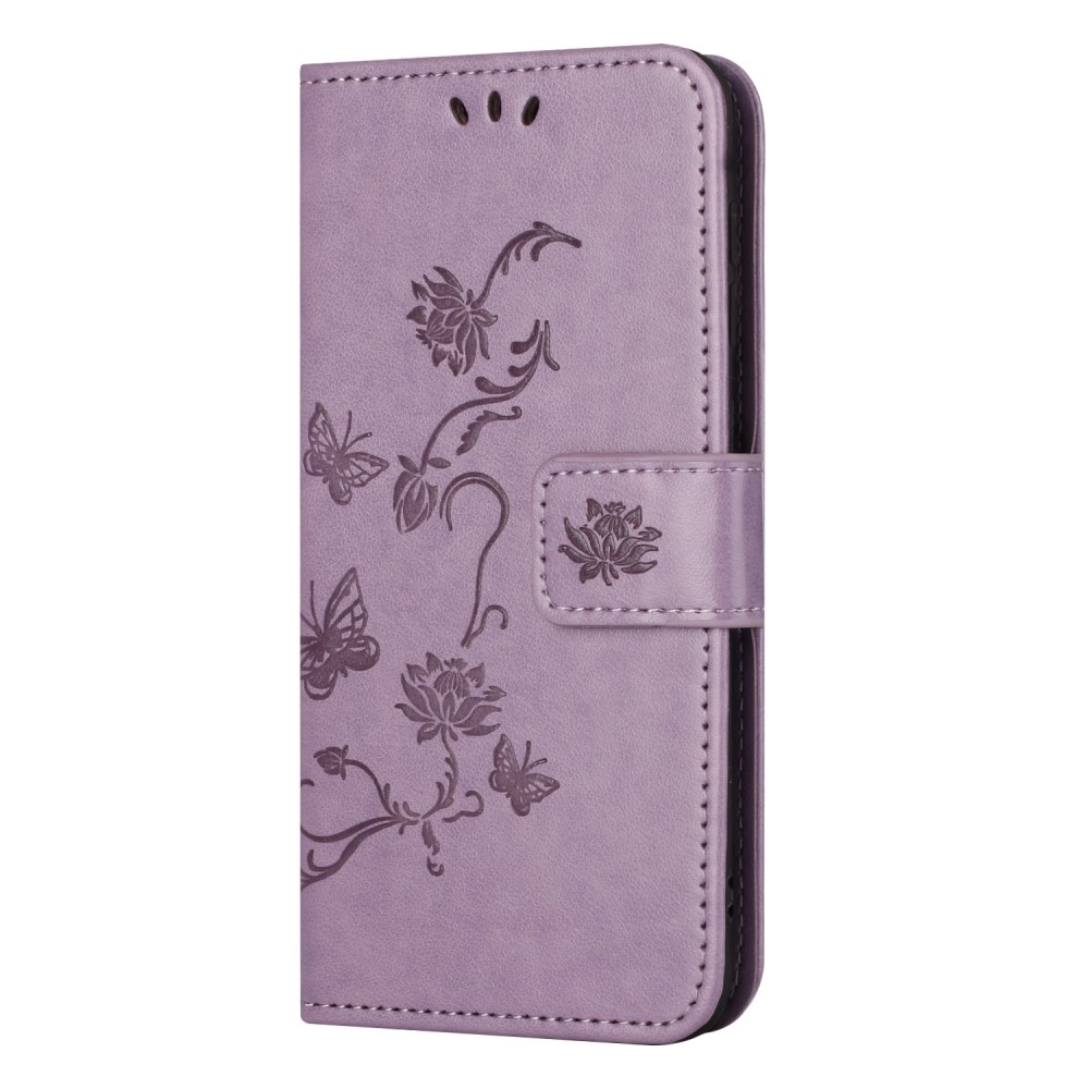 Flower knižkové púzdro na Samsung Galaxy Xcover 7 - svetlofialové