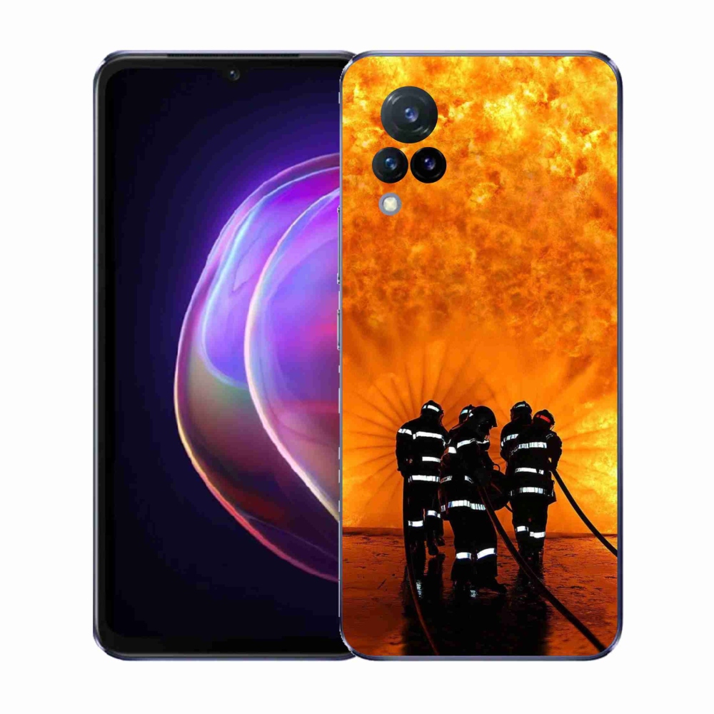 Gélový kryt mmCase na Vivo V21 4G/5G - požiar