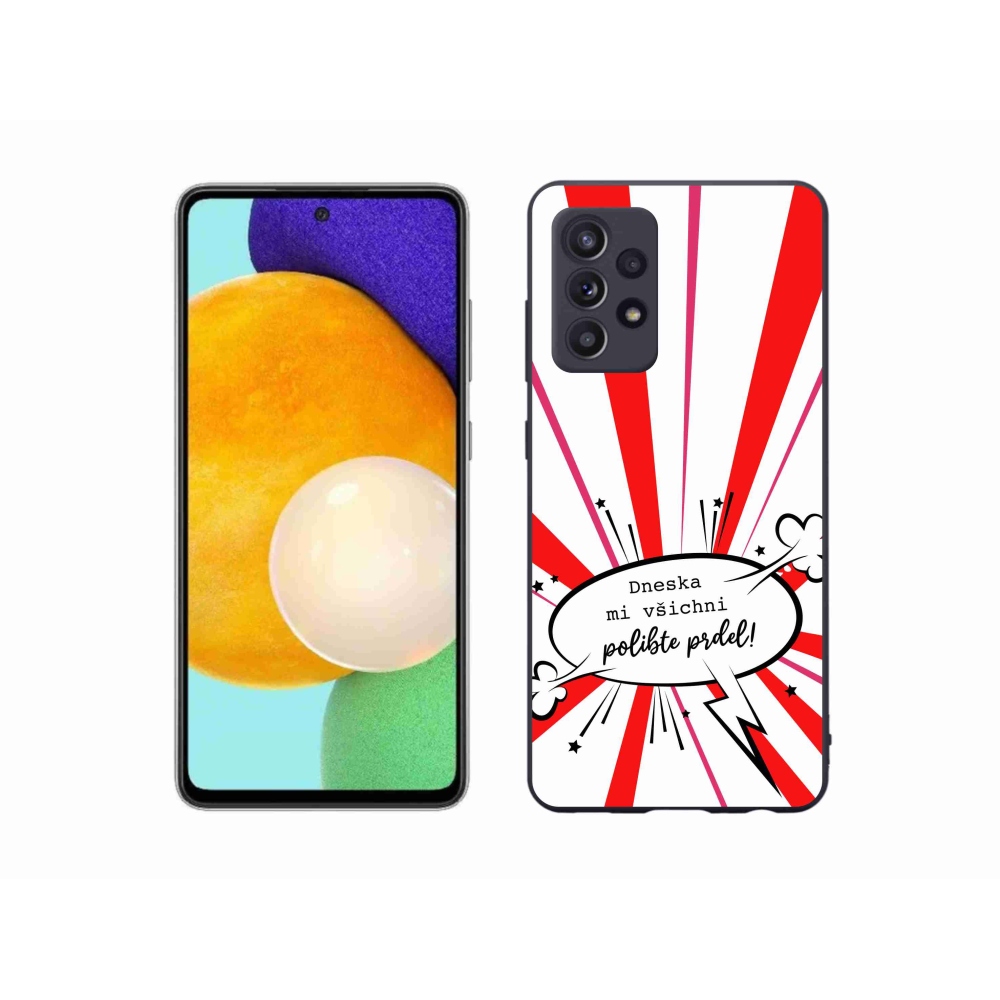Gélový kryt mmCase na Samsung Galaxy A52s 5G - vtipný text 15 biele pozadie