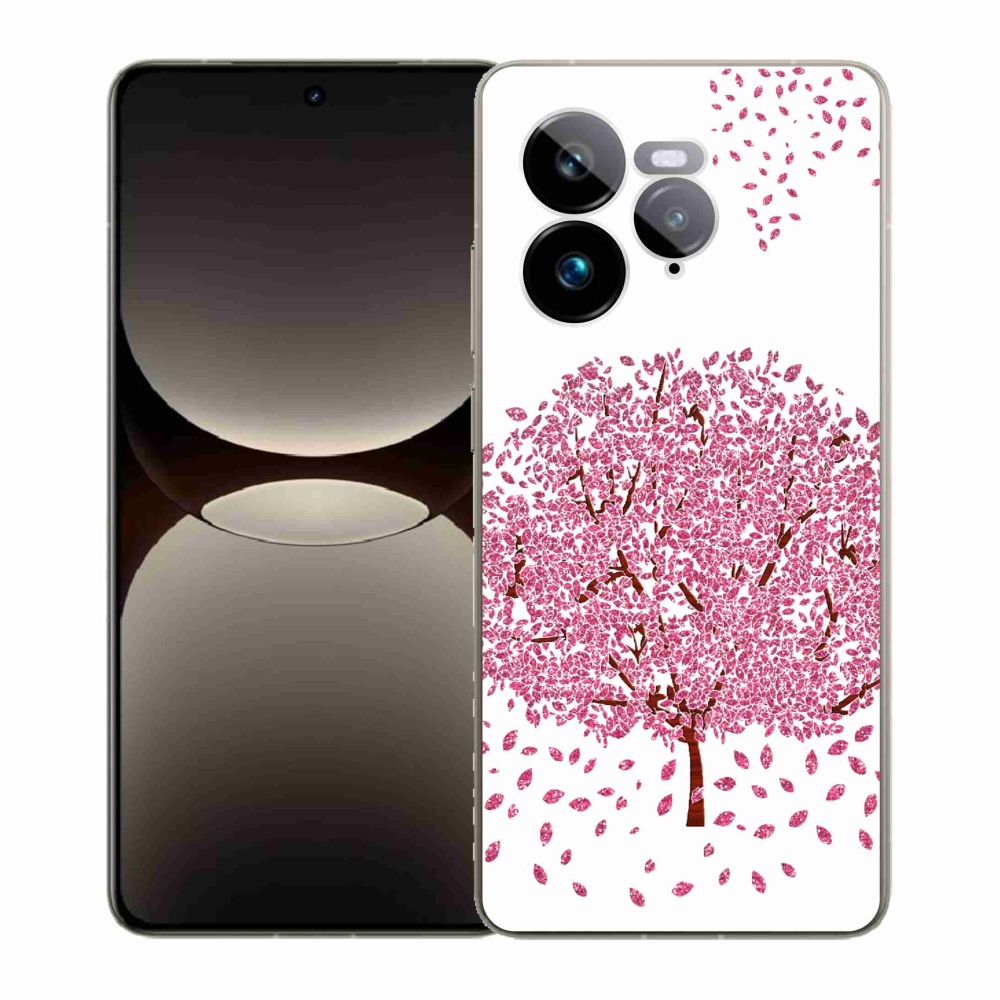 Gélový kryt mmCase na Realme GT 7 Pro 5G - kreslený strom s listami