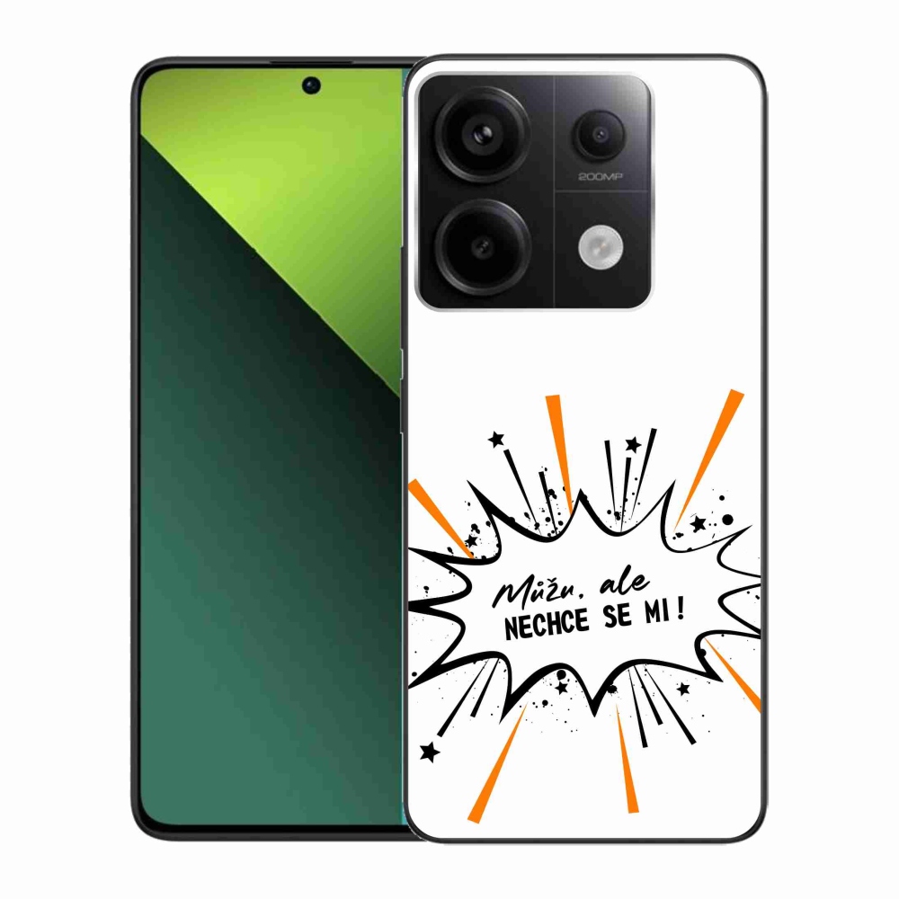 Gélový kryt mmCase na Xiaomi Redmi Note 13 Pro 5G/Poco X6 5G - vtipný text 11 biele pozadie