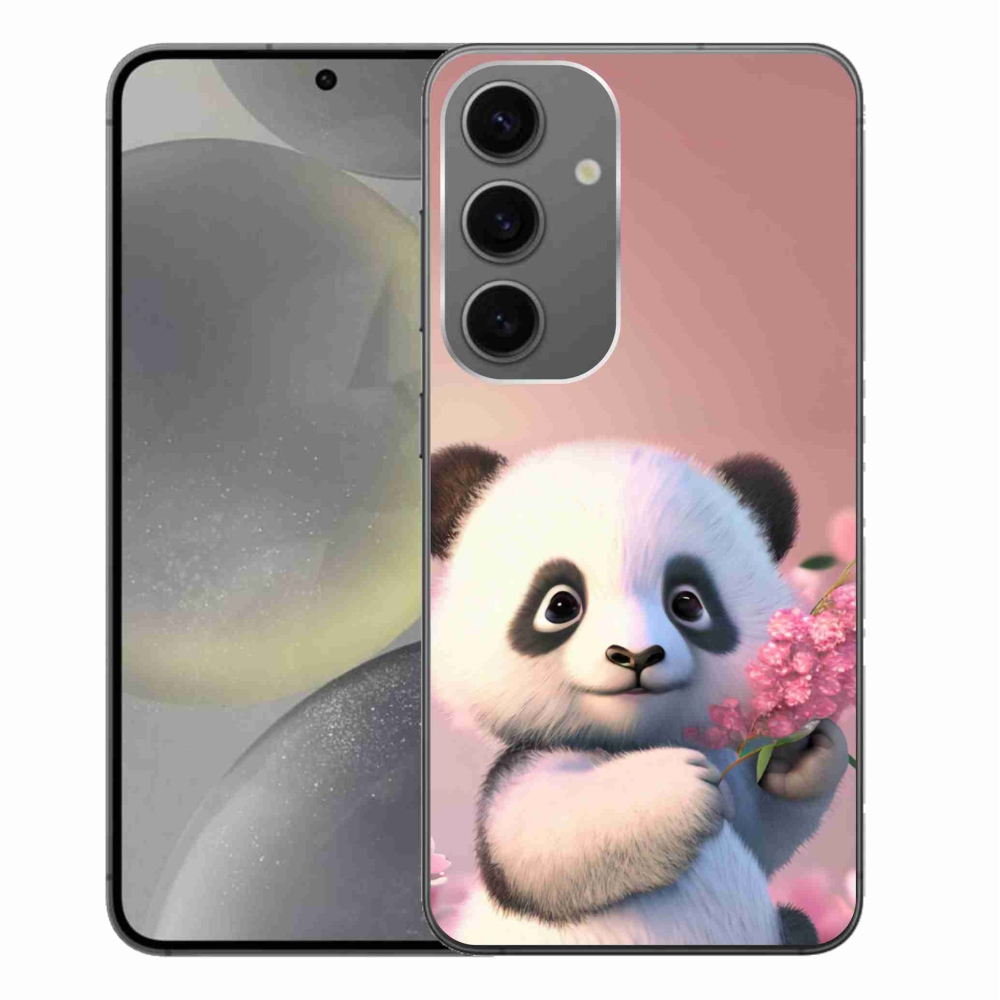 Gélový kryt mmCase na Samsung Galaxy S24+ - roztomilá panda