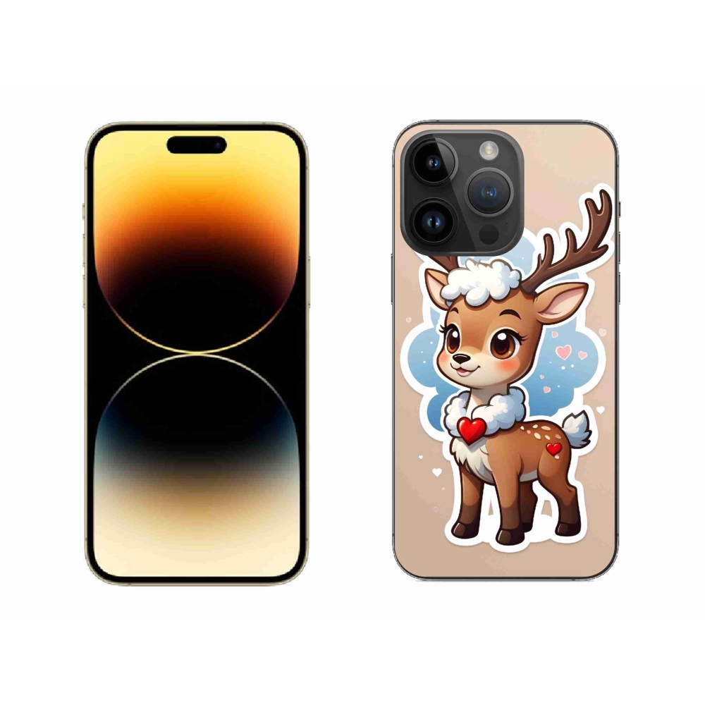 Gélový kryt mmCase na iPhone 14 Pro Max - kreslený sob