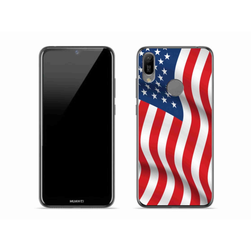 Gélový kryt mmCase na mobil Huawei Y6 (2019) - USA vlajka
