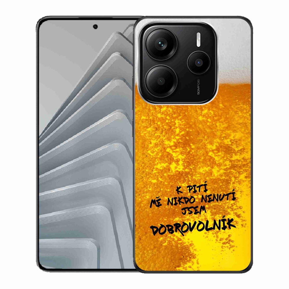 Gélový kryt mmCase na Xiaomi Redmi Note 14 5G - pivný motív 4