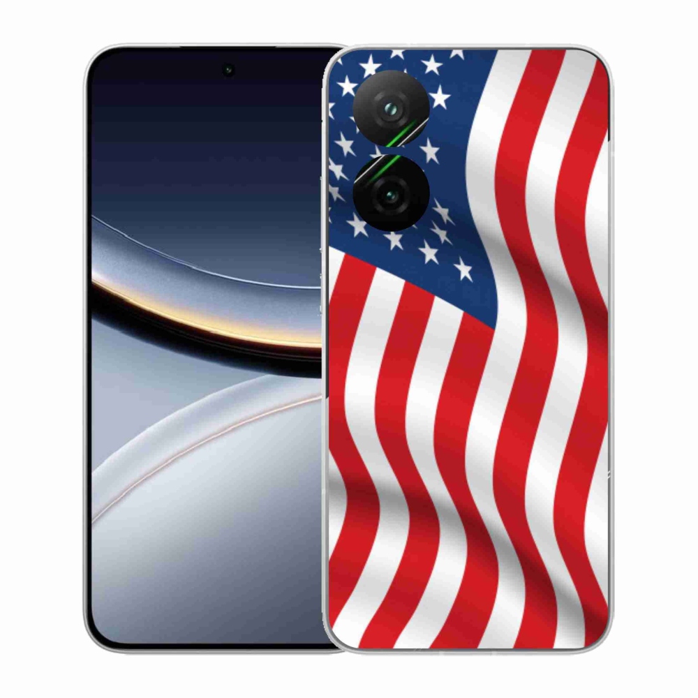Gélový kryt mmCase na Xiaomi Poco F7 5G - USA vlajka