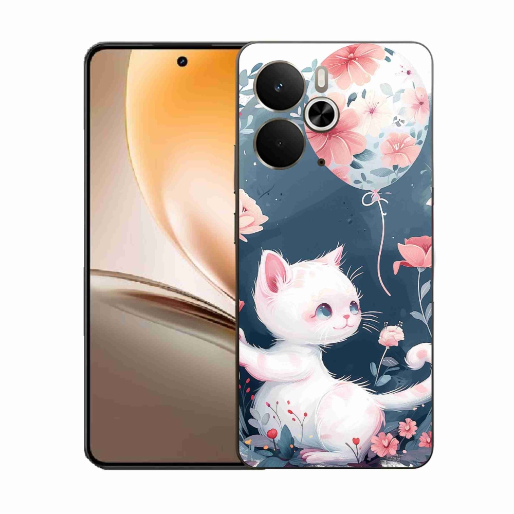 Gélový kryt mmCase na Realme 14 5G - mačiatko s balónikom