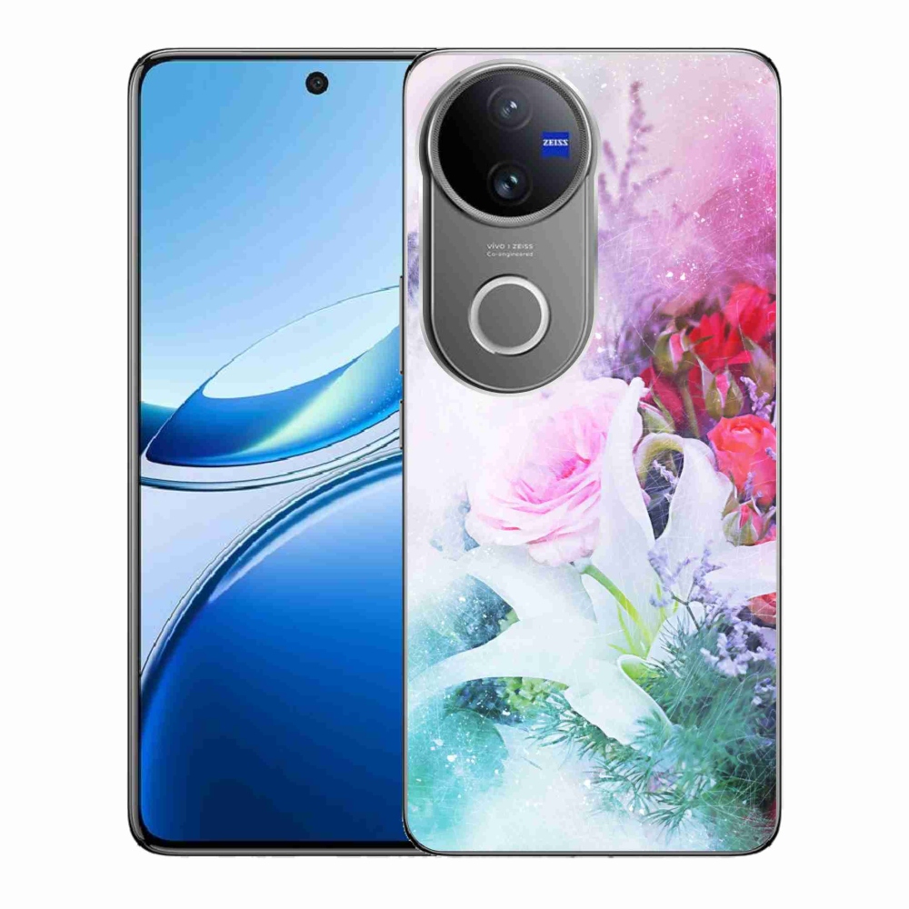 Gélový kryt mmCase na Vivo V50 5G - kvety 4