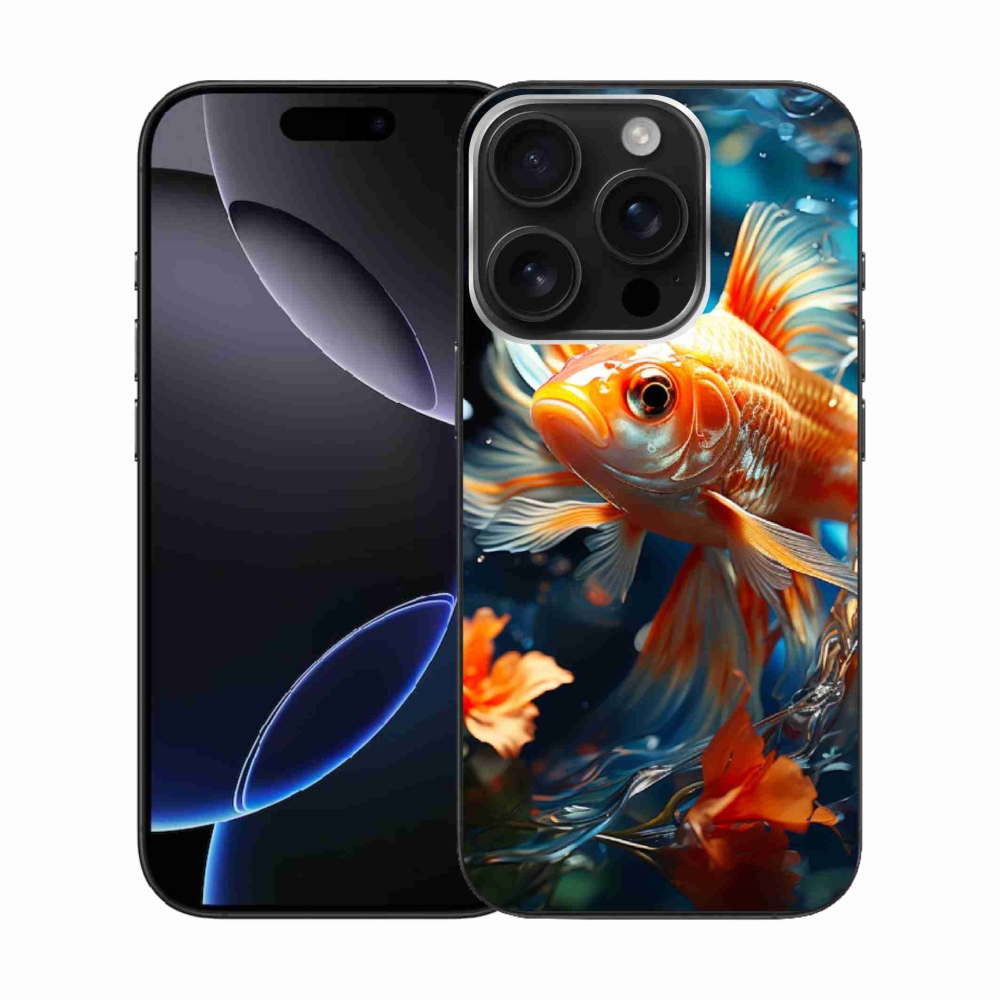 Gélový kryt mmCase na iPhone 16 Pro - rybka