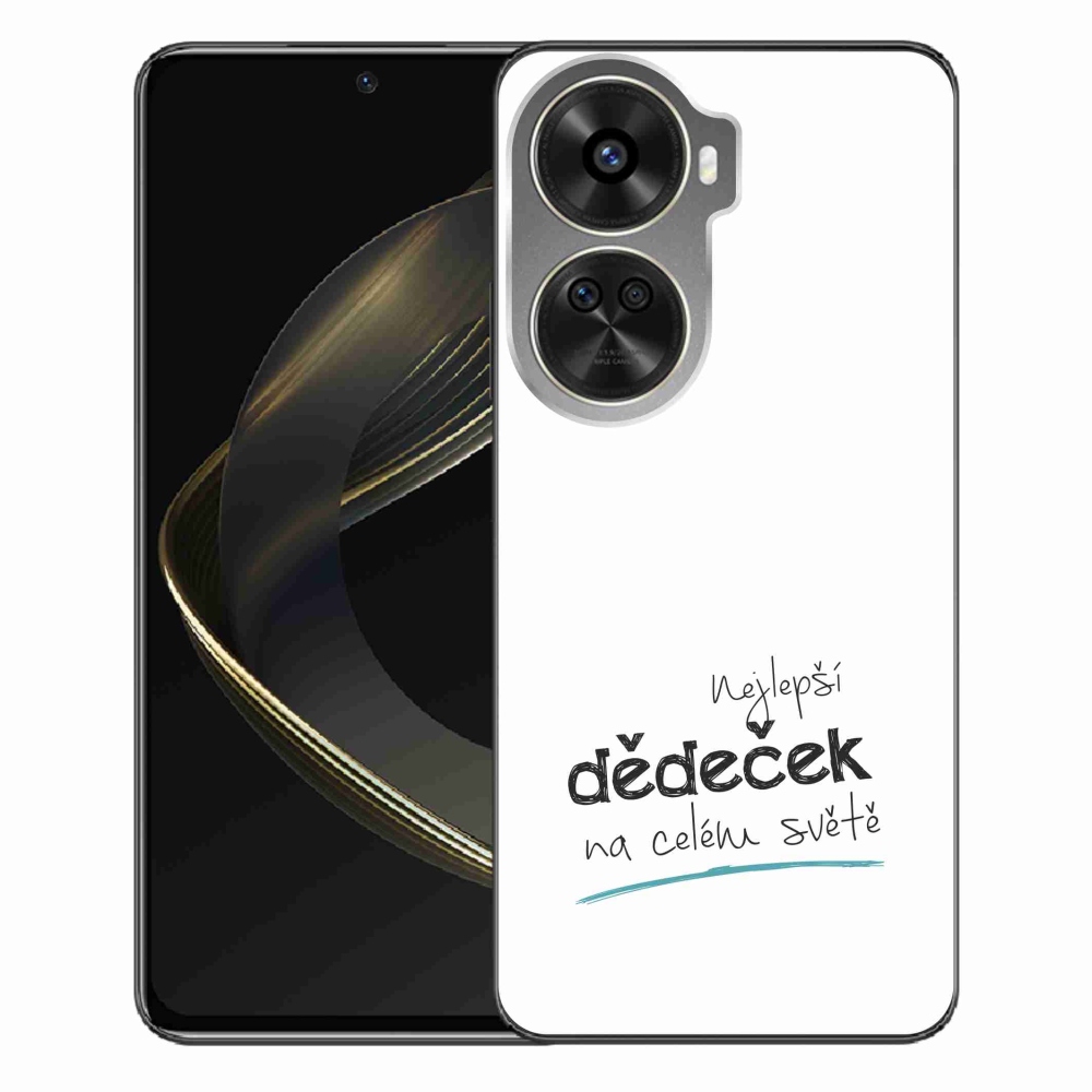 Gélový kryt mmCase na Huawei Nova 12 SE - najlepší dedko 3 biele pozadie
