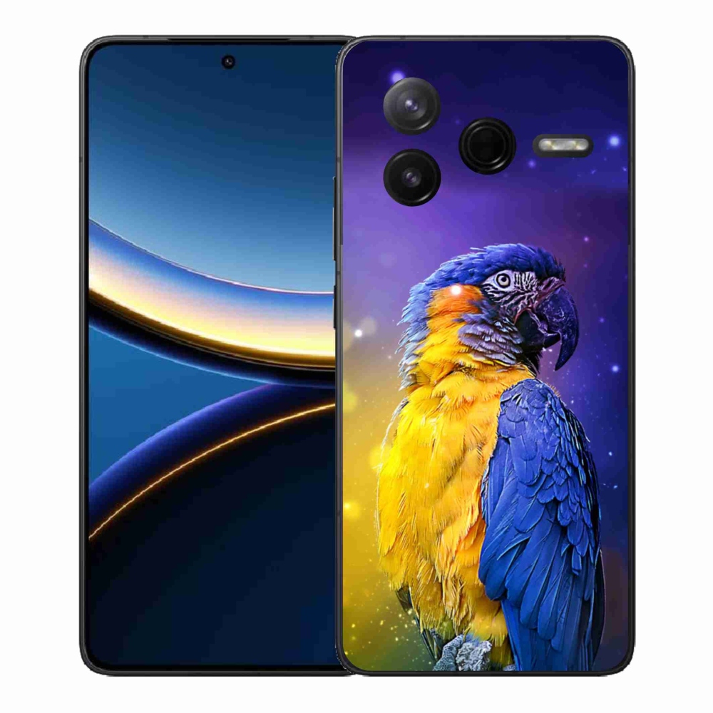 Gélový kryt mmCase na Xiaomi Poco F7 Pro - papagáj ara 1