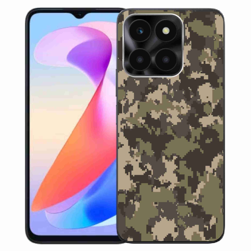 Gélový kryt mmCase na Honor X6a - maskáčový vzor 12