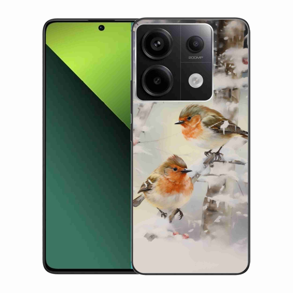 Gélový kryt mmCase na Xiaomi Redmi Note 13 Pro 5G/Poco X6 5G - vtáčiky v zime