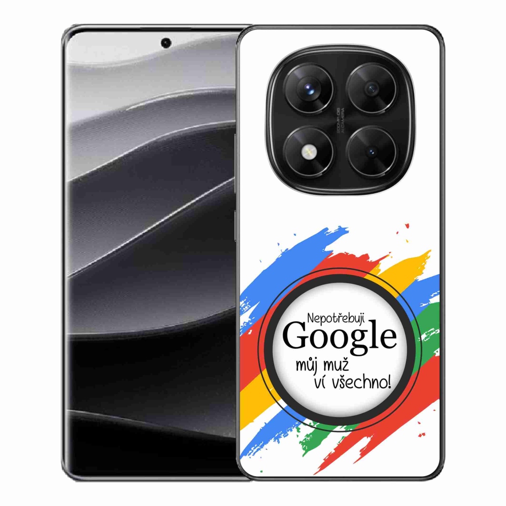 Gélový kryt mmCase na Xiaomi Redmi Note 14 Pro 5G/Poco X7 5G - muž vie všetko biele pozadie