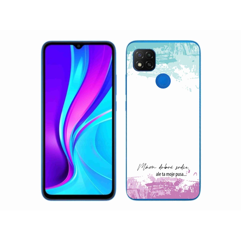 Gélový kryt mmCase na Xiaomi Redmi 9C - vtipný text 3 biele pozadie